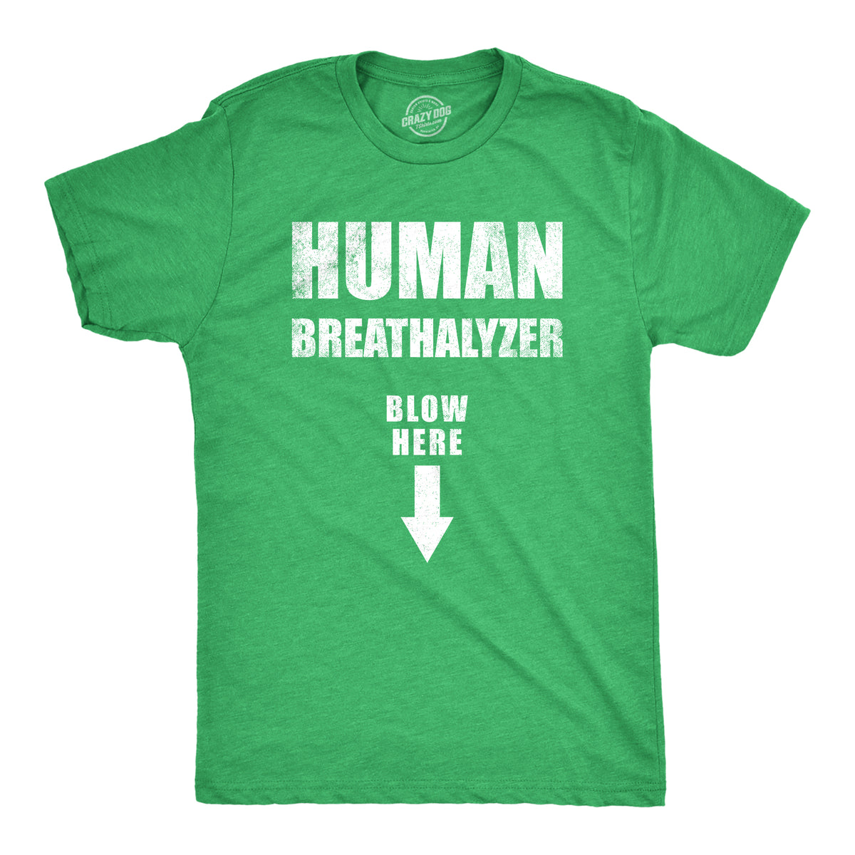 Funny Heather Green - BREATHALYZER Human Breathalyzer Blow Here Mens T Shirt Nerdy sex Sarcastic Tee