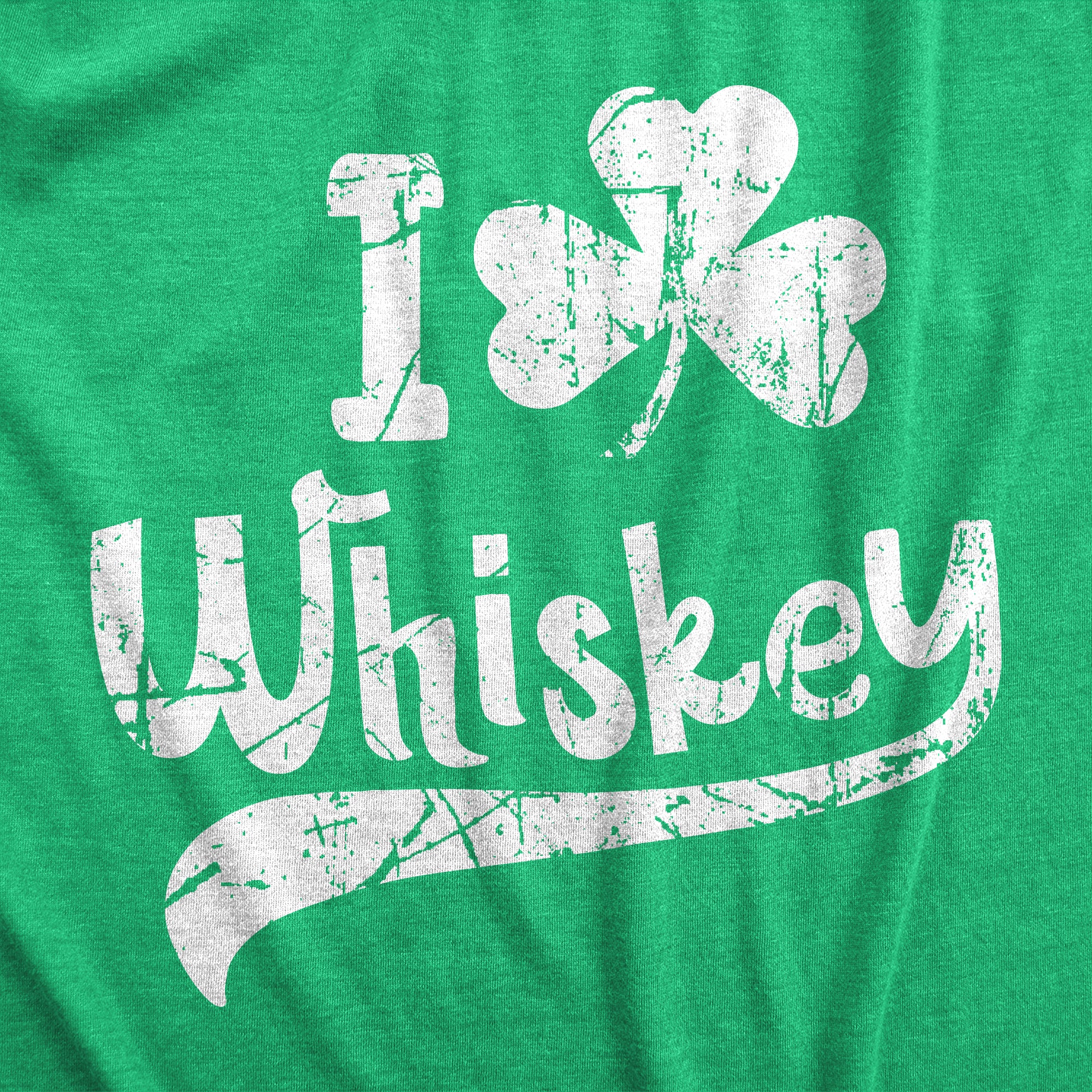 Funny Heather Green - WHISKEY I Clover Whiskey Mens T Shirt Nerdy Saint Patrick's Day Liquor Drinking Tee