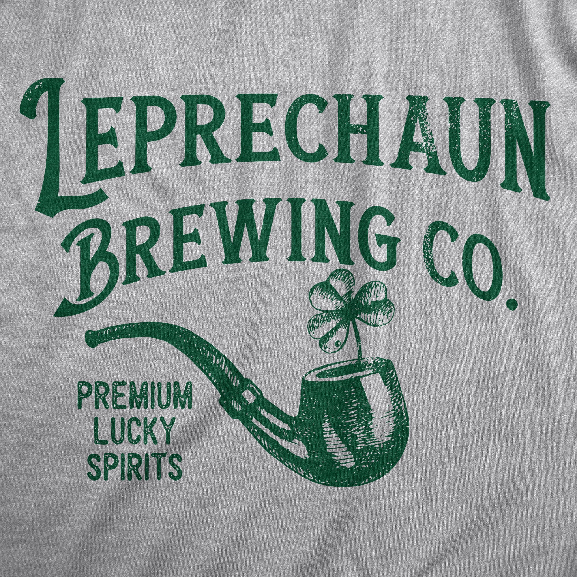 Funny Light Heather Grey - BREWING Leprechaun Brewing Co Mens T Shirt Nerdy Saint Patrick's Day Drinking Tee