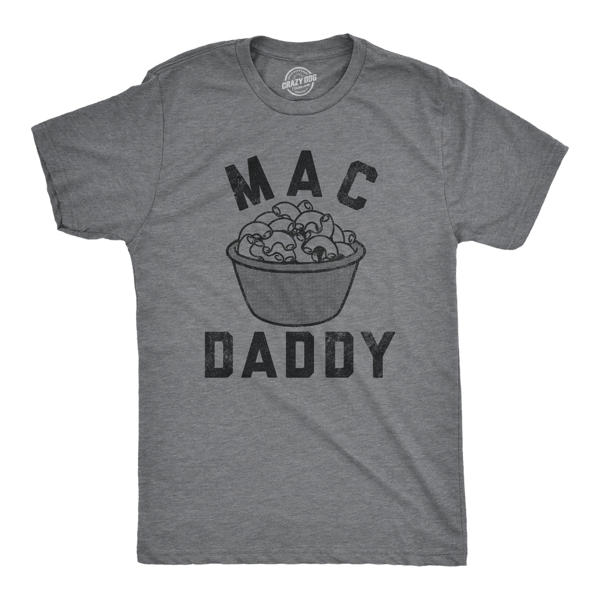 Funny Dark Heather Grey - MAC Mac Daddy Mens T Shirt Nerdy Food Sarcastic Tee