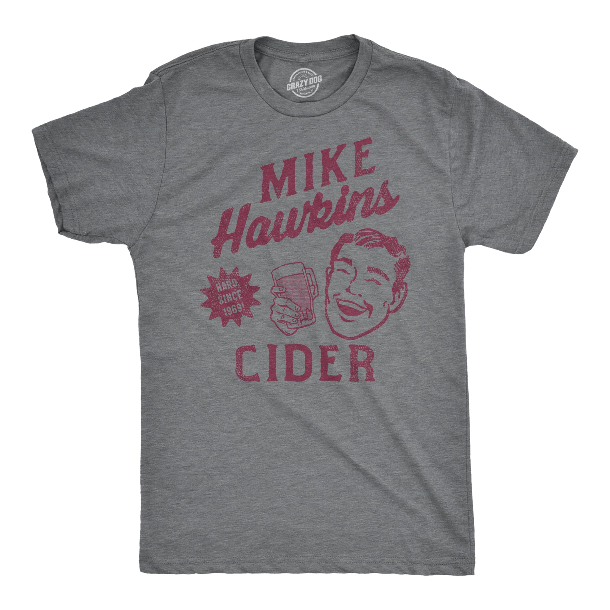 Funny Dark Heather Grey - CIDER Mike Hawkins Cider Mens T Shirt Nerdy sex Sarcastic Tee