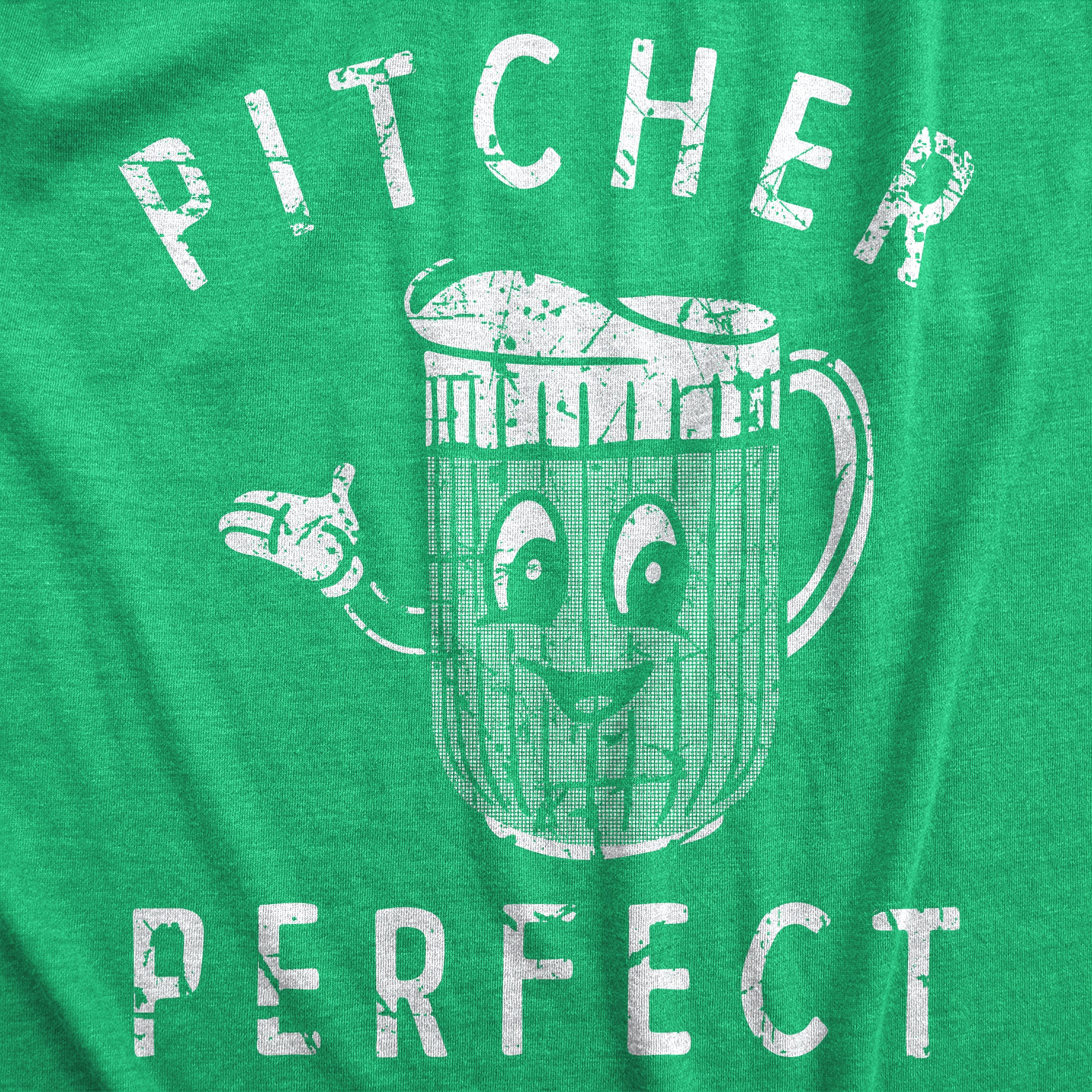 Funny Heather Green - PITCHER Pitcher Perfect Womens T Shirt Nerdy Beer Drinking Tee