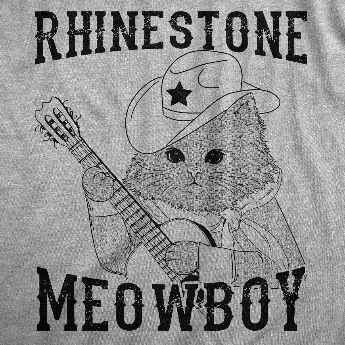 Rhinestone Meowboy Men&#39;s Tshirt