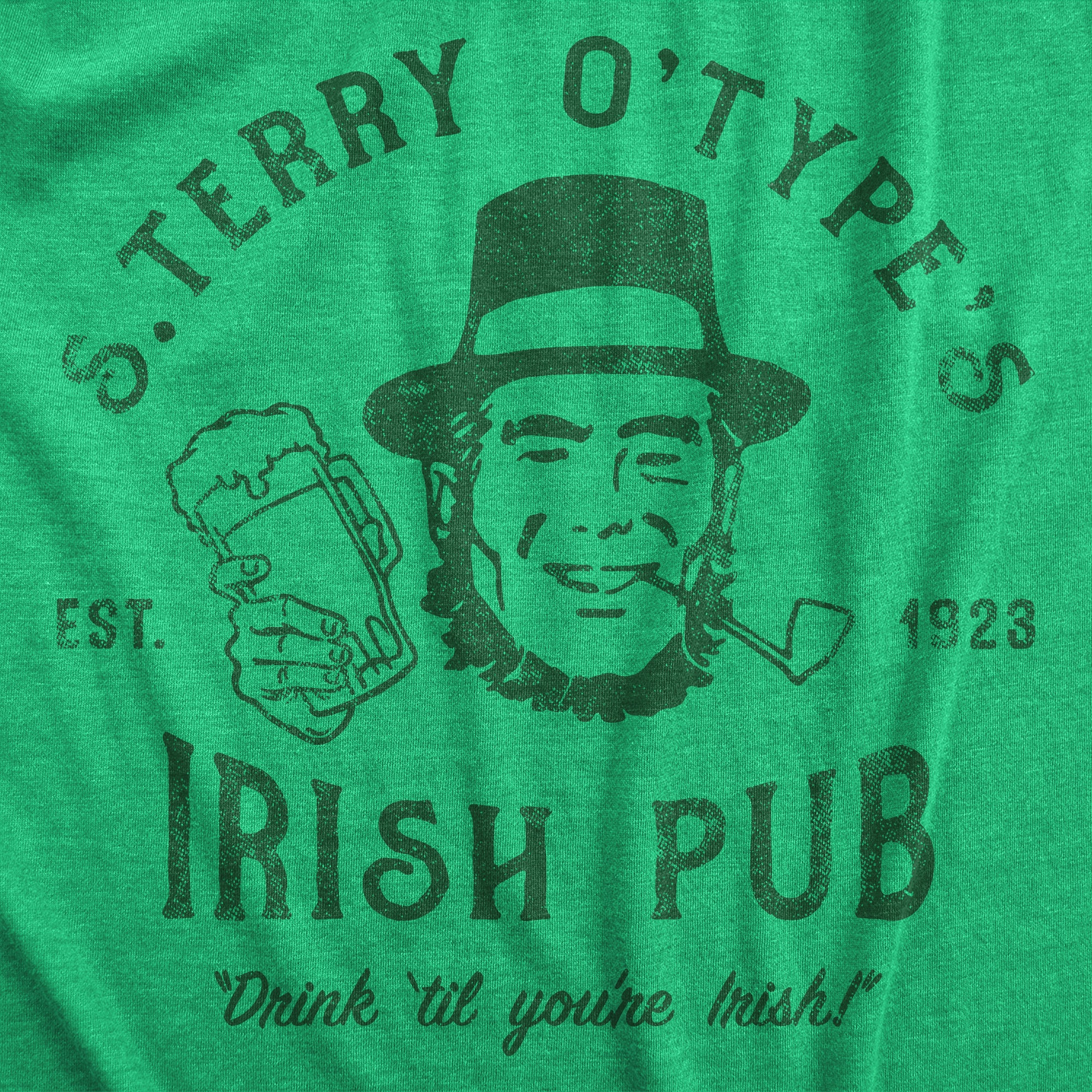 Funny Heather Green - IRISHPUB S Terry Otypes Irish Pub Womens T Shirt Nerdy Saint Patrick's Day Drinking Sarcastic Tee