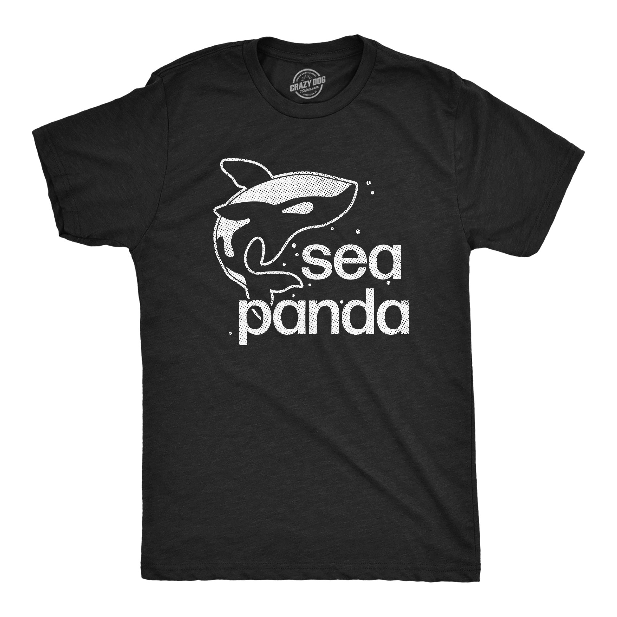 Funny Heather Black - PANDA Sea Panda Mens T Shirt Nerdy Animal Sarcastic Tee