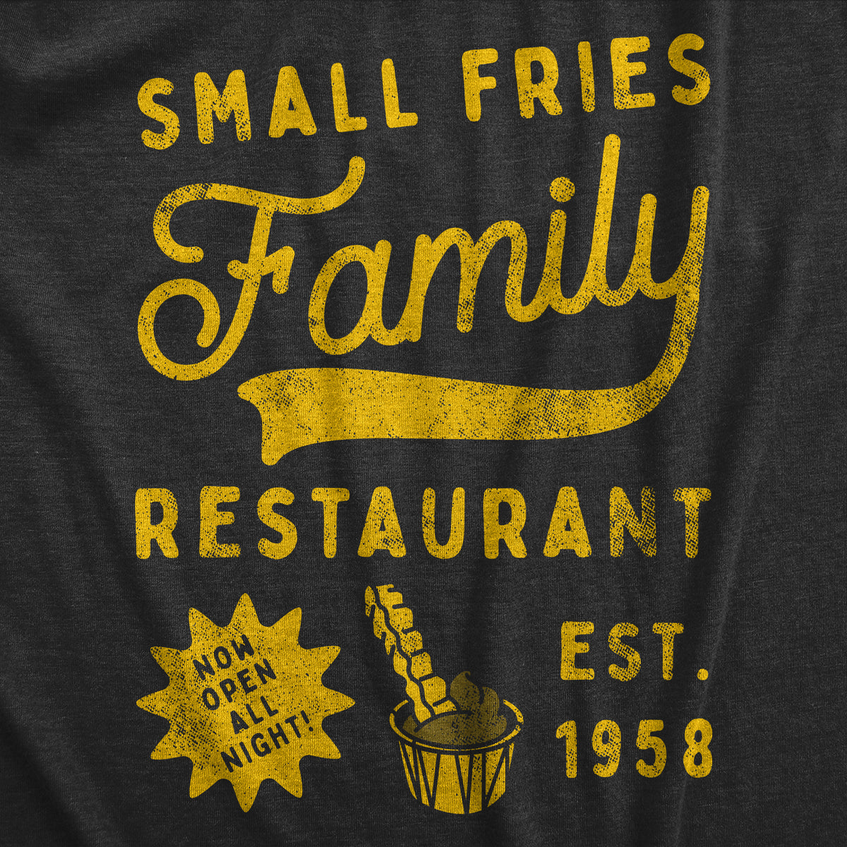 Small Fries Family Restaurant Baby Bodysuit