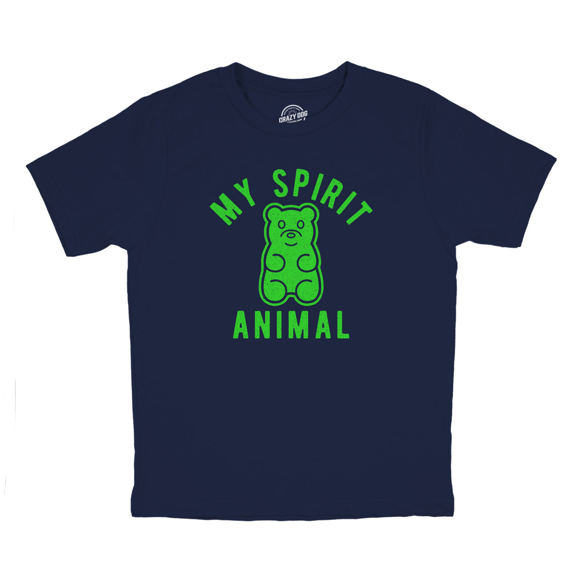 Funny Navy - SPIRIT My Spirit Animal Gummy Bear Youth T Shirt Nerdy Food Animal Tee