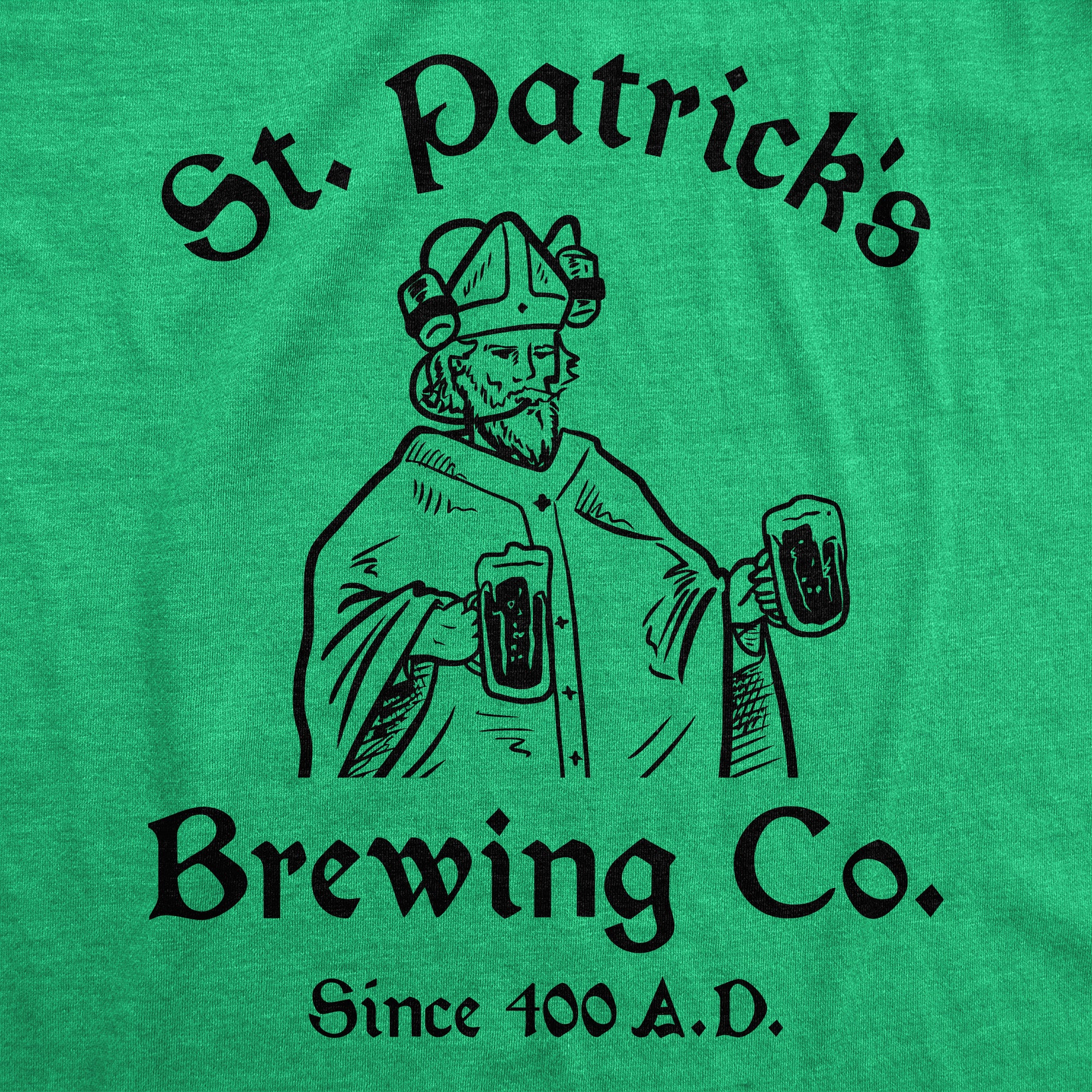 Funny Heather Green - BREWING St Patricks Brewing Co Mens T Shirt Nerdy Saint Patrick's Day Drinking Beer Tee