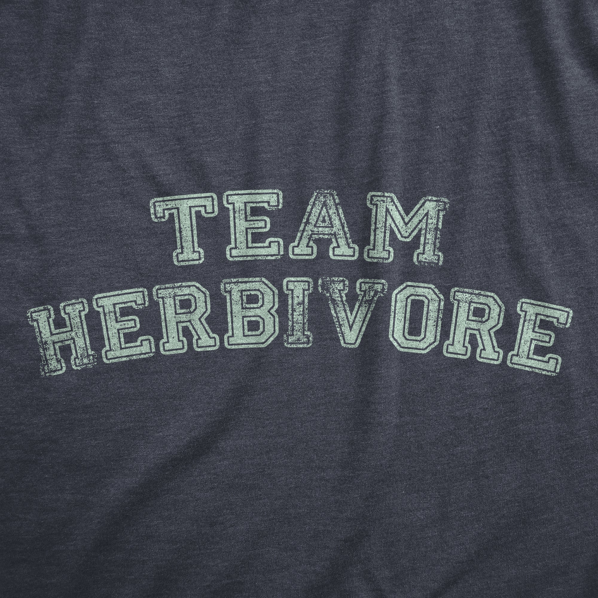 Funny Heather Navy - HERBIVORE Team Herbivore Mens T Shirt Nerdy Food Sarcastic Tee