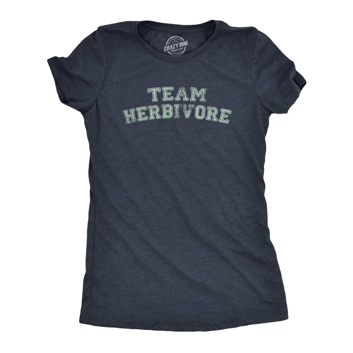 Funny Heather Navy - HERBIVORE Team Herbivore Womens T Shirt Nerdy Food Sarcastic Tee