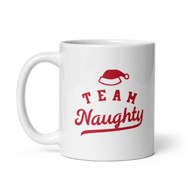 Funny White Team Naughty Coffee Mug Nerdy Christmas Sarcastic Tee