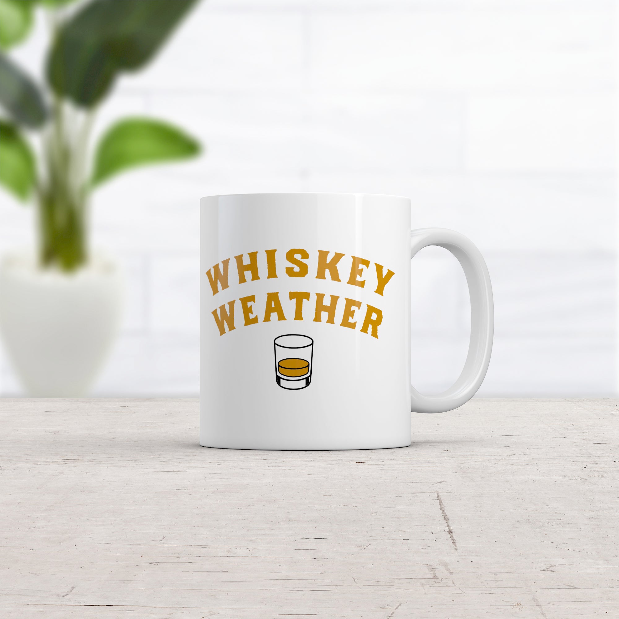 Funny White Whiskey Weather Coffee Mug Nerdy Liquor Drinking Tee