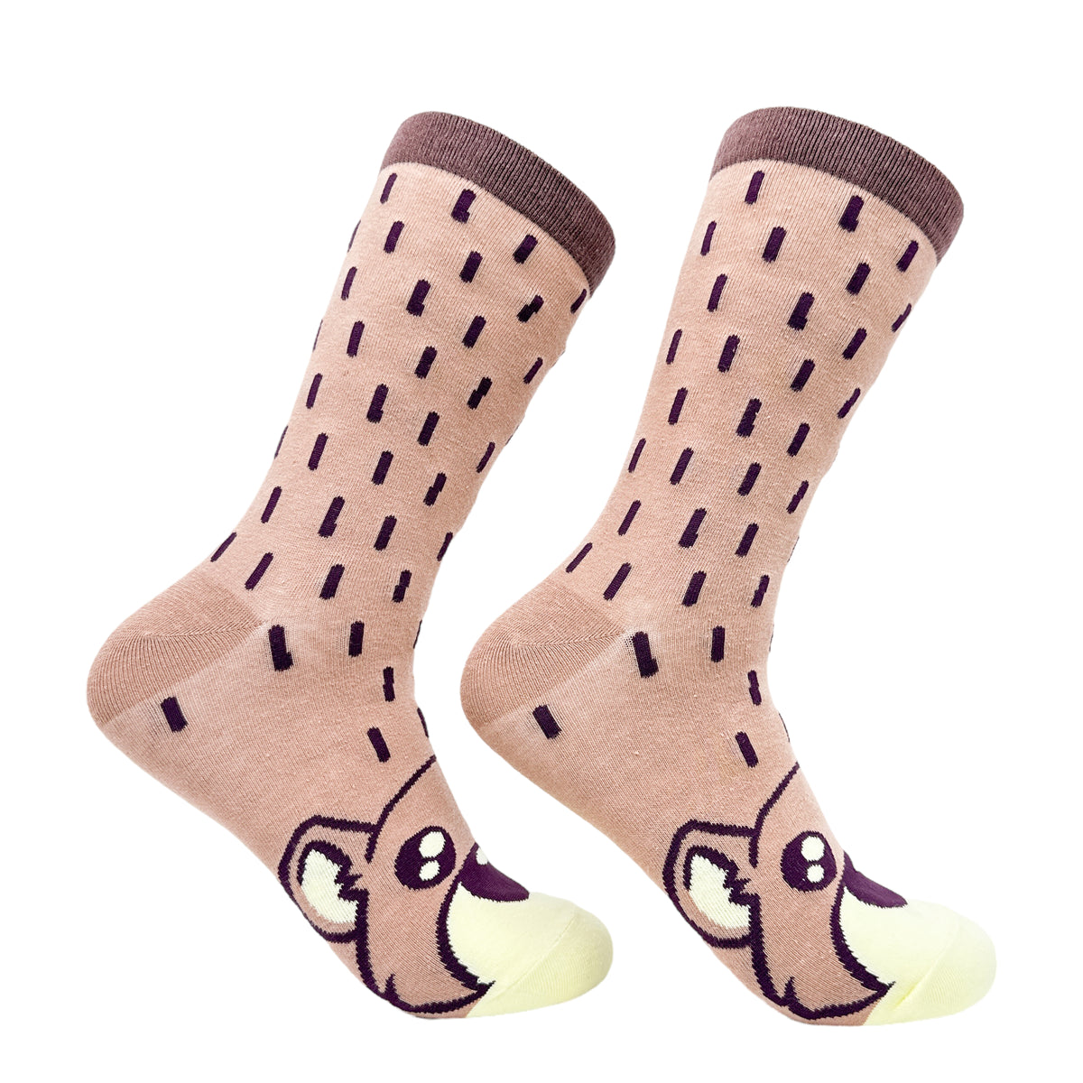 Funny Multi - BEAVER Women&#39;s Bear Socks Sock Nerdy Animal Tee