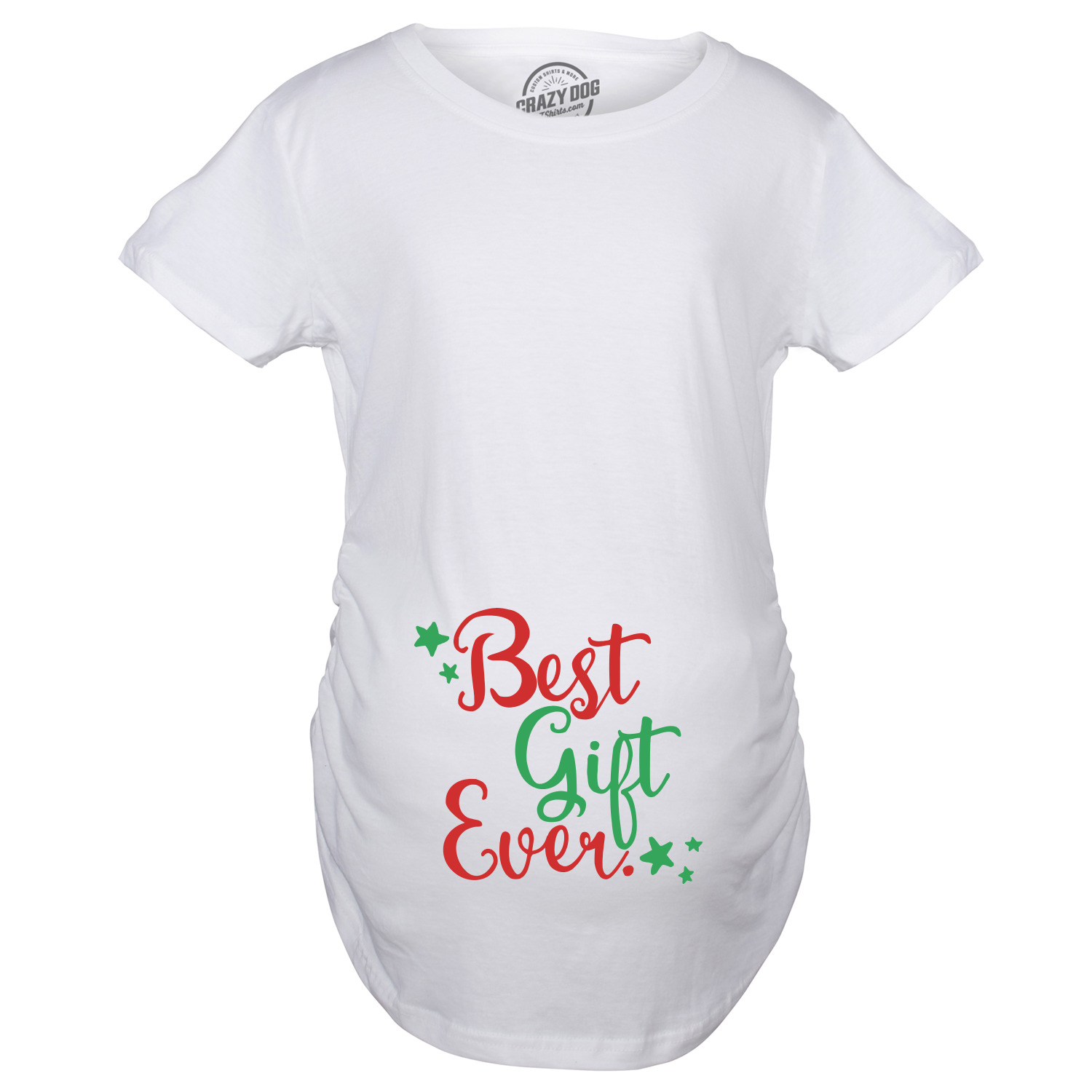 Funny White Best Gift Ever Maternity T Shirt Nerdy Christmas Tee