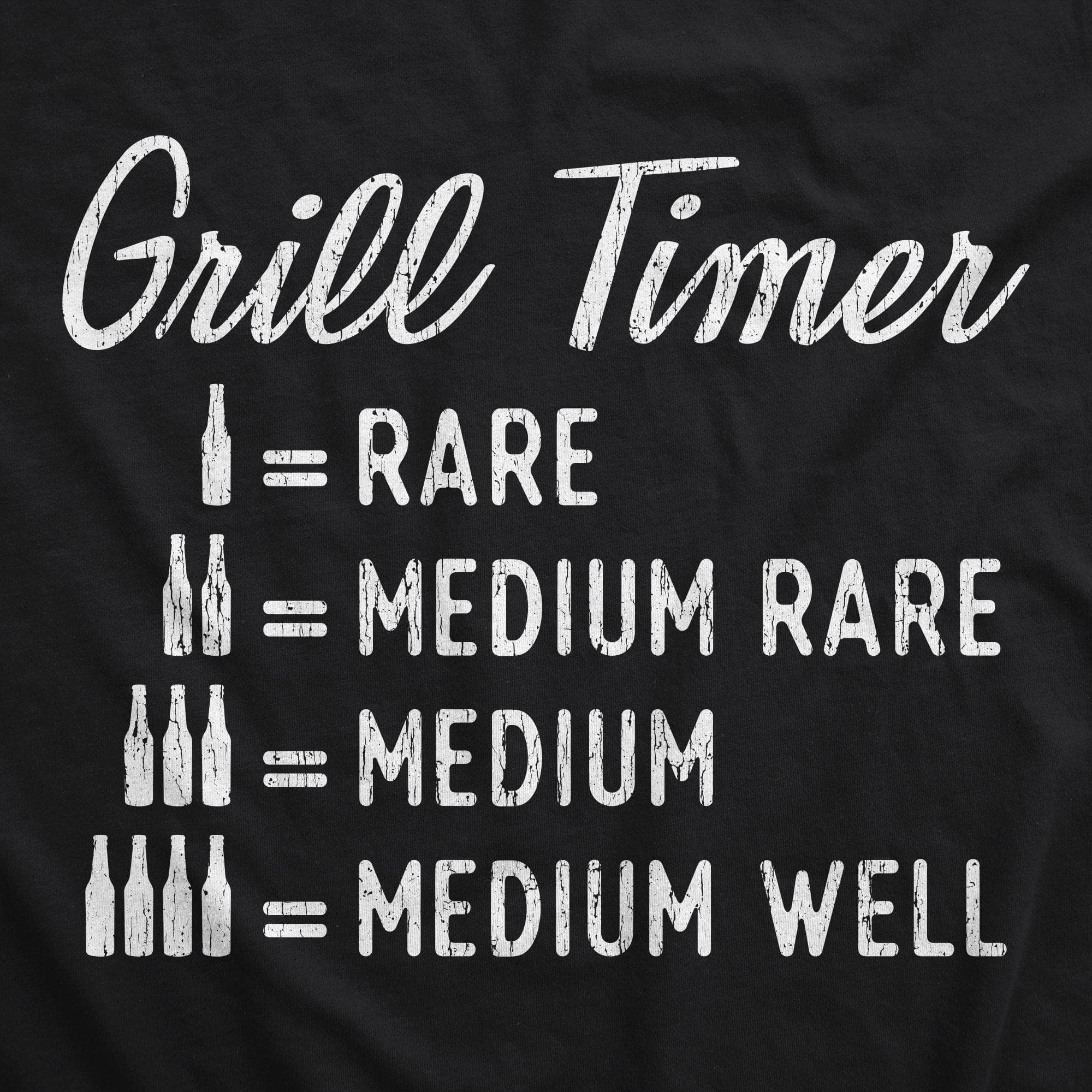 Beer Grill Timer Cookout Apron - Crazy Dog T-Shirts