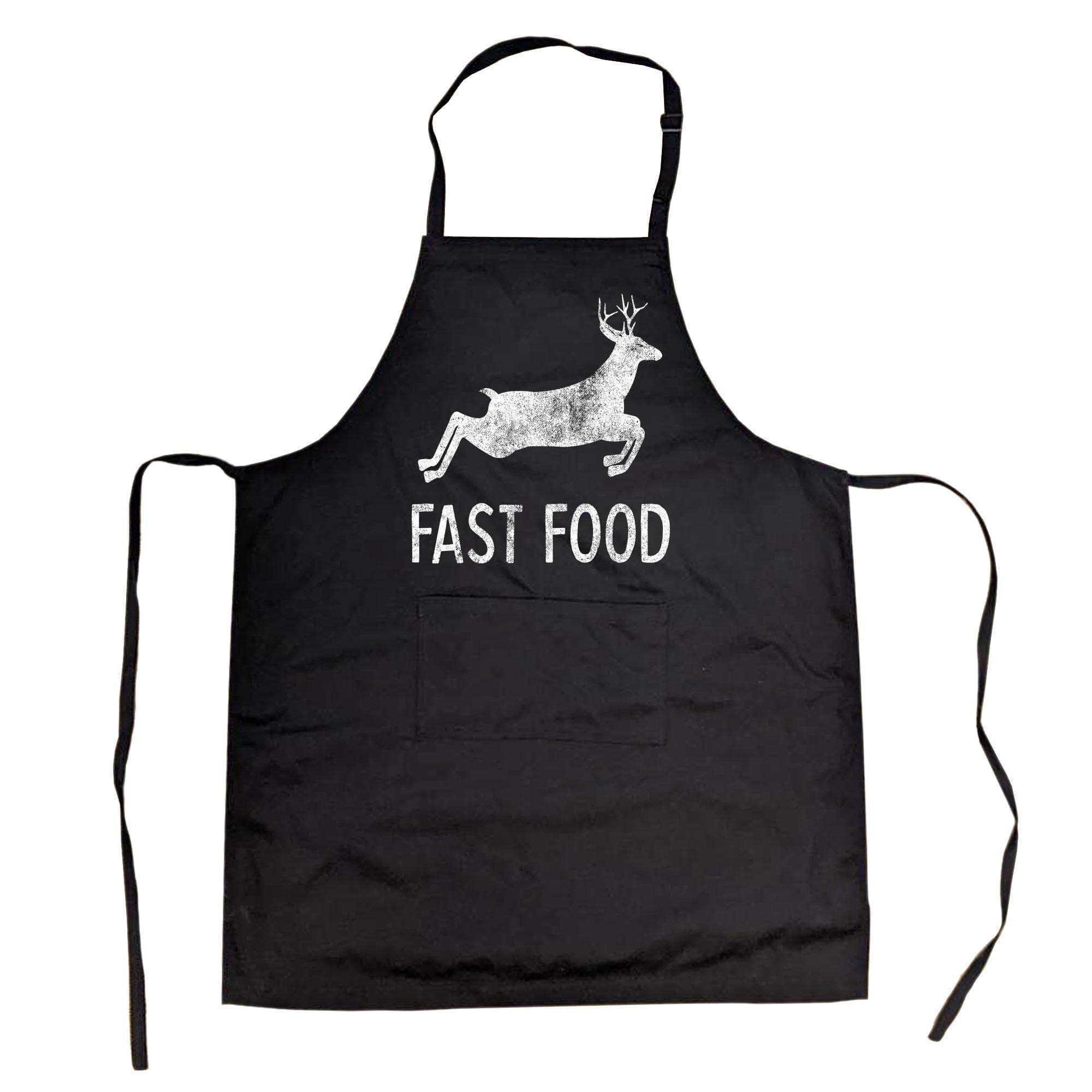 Fast Food Cookout Apron - Crazy Dog T-Shirts