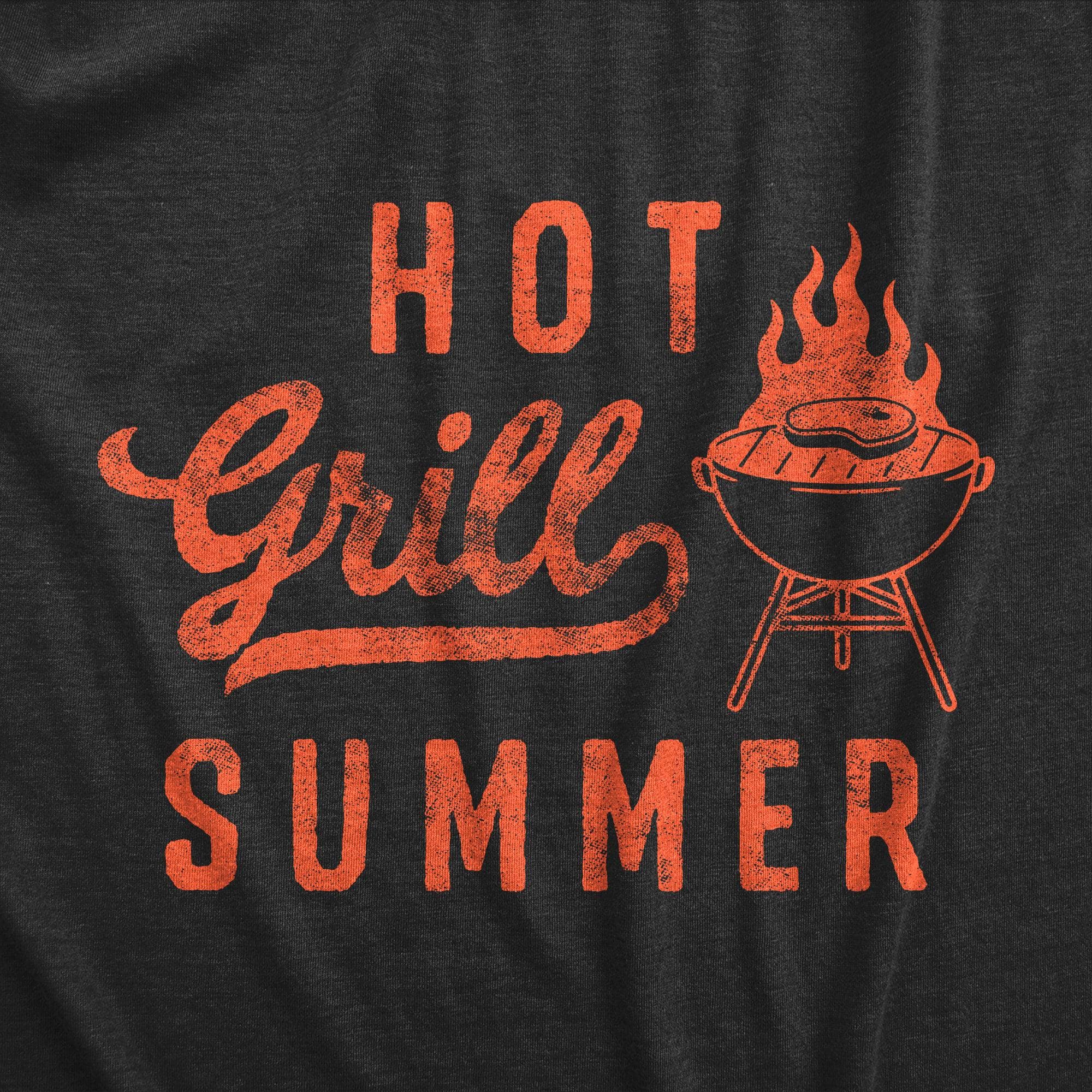 Hot Grill Summer Cookout Apron  -  Crazy Dog T-Shirts