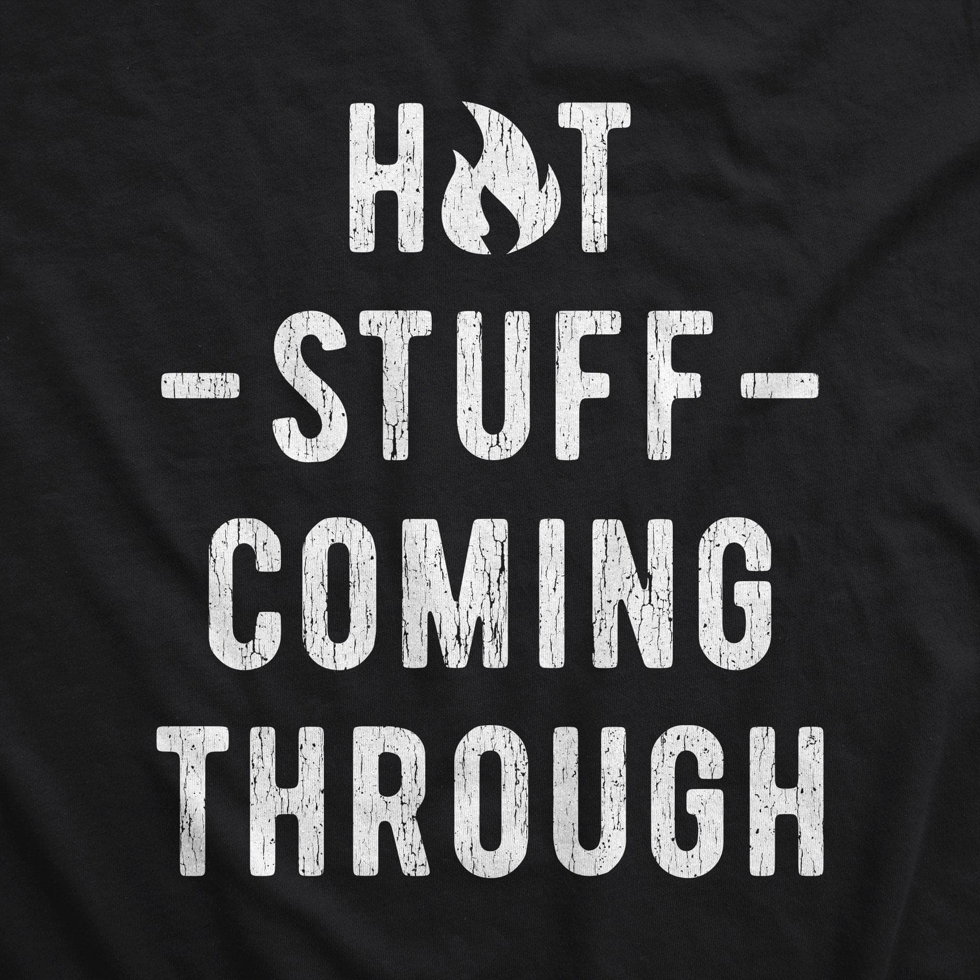 Hot Stuff Coming Through Cookout Apron - Crazy Dog T-Shirts