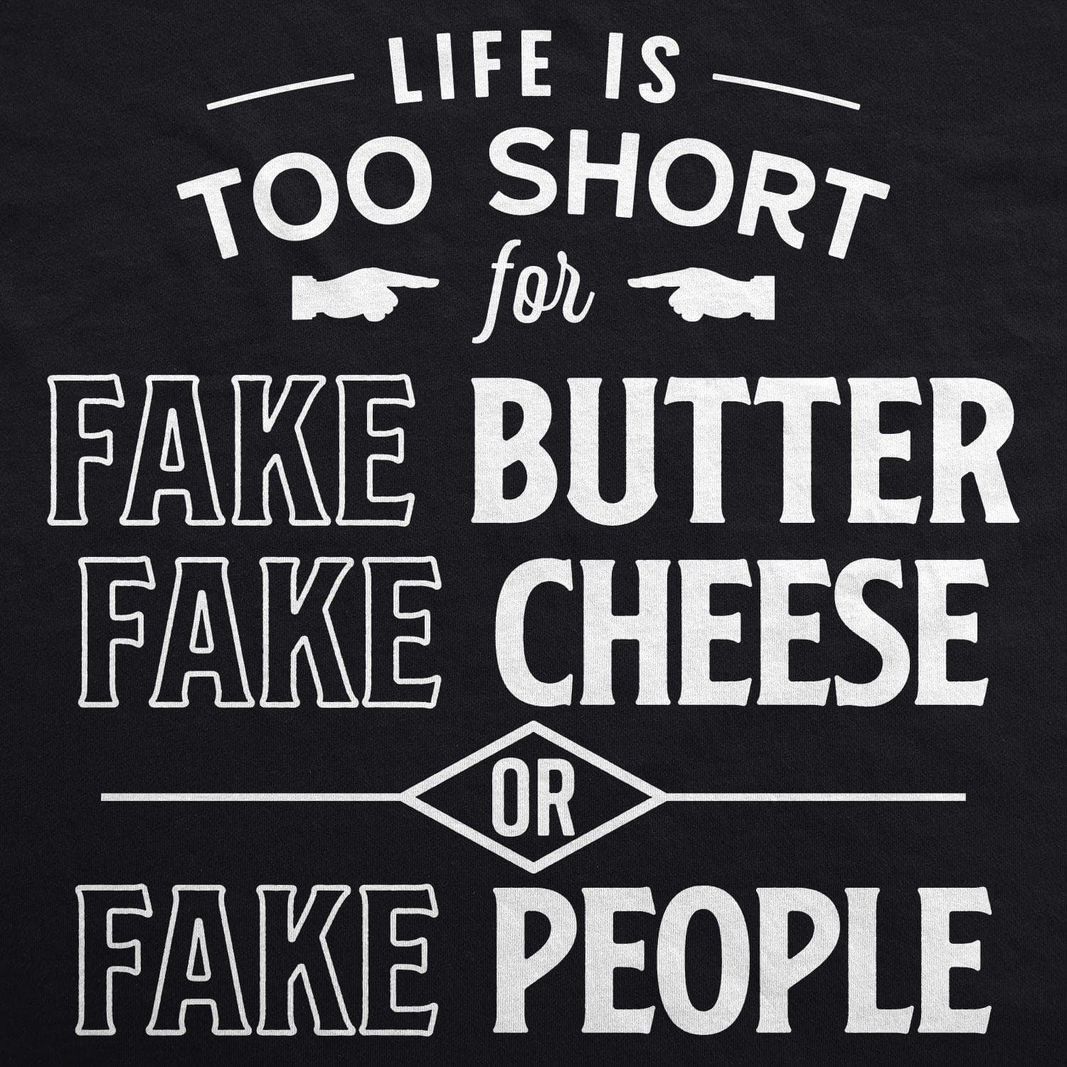 Life Is Too Short For Fake Butter Cookout Apron - Crazy Dog T-Shirts