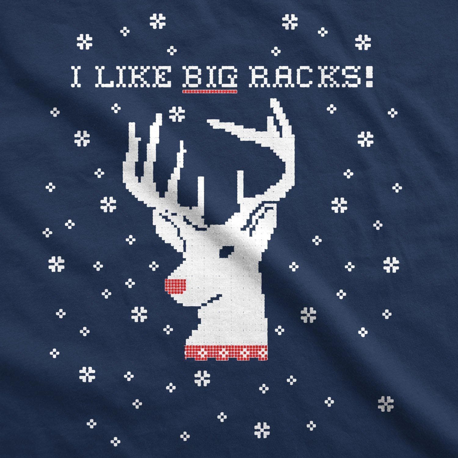 I Like Big Racks Crew Neck Sweatshirt - Crazy Dog T-Shirts