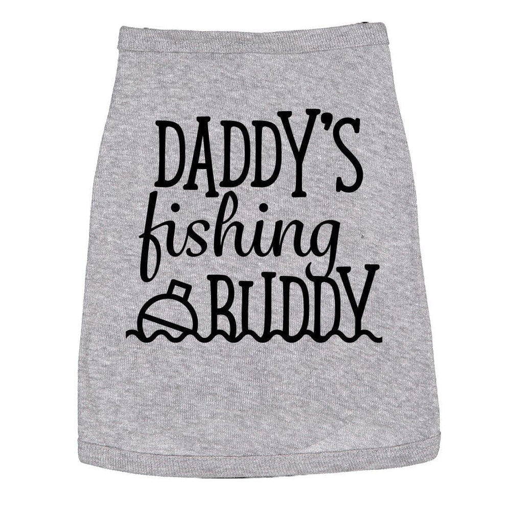 Daddy's Fishin Buddy Dog Shirt - Crazy Dog T-Shirts