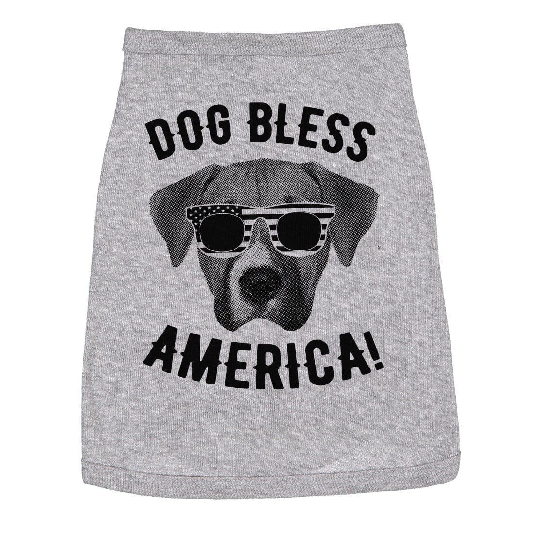 Dog Bless America Dog Shirt - Crazy Dog T-Shirts