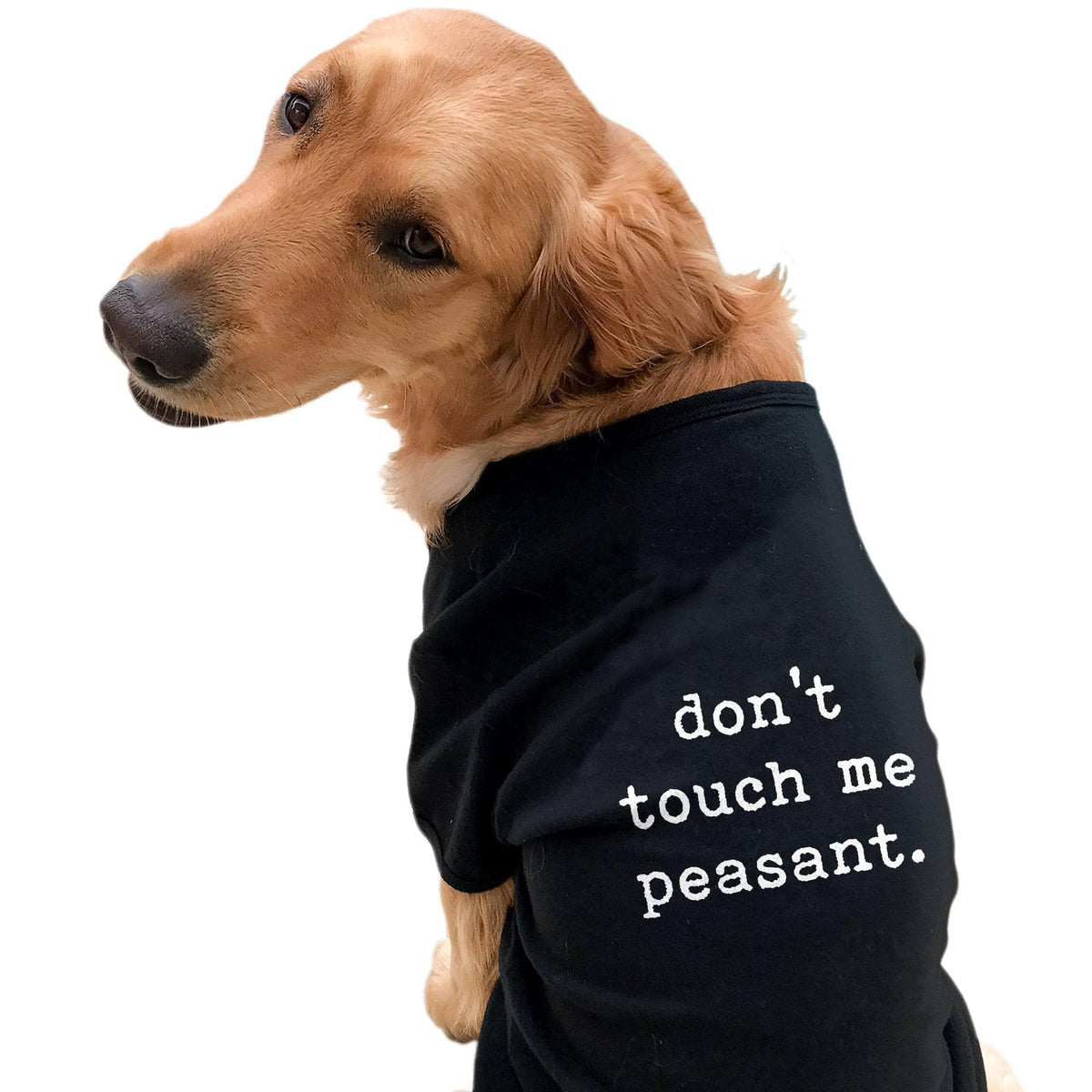 Don&#39;t Touch Me Peasant Dog Shirt  -  Crazy Dog T-Shirts