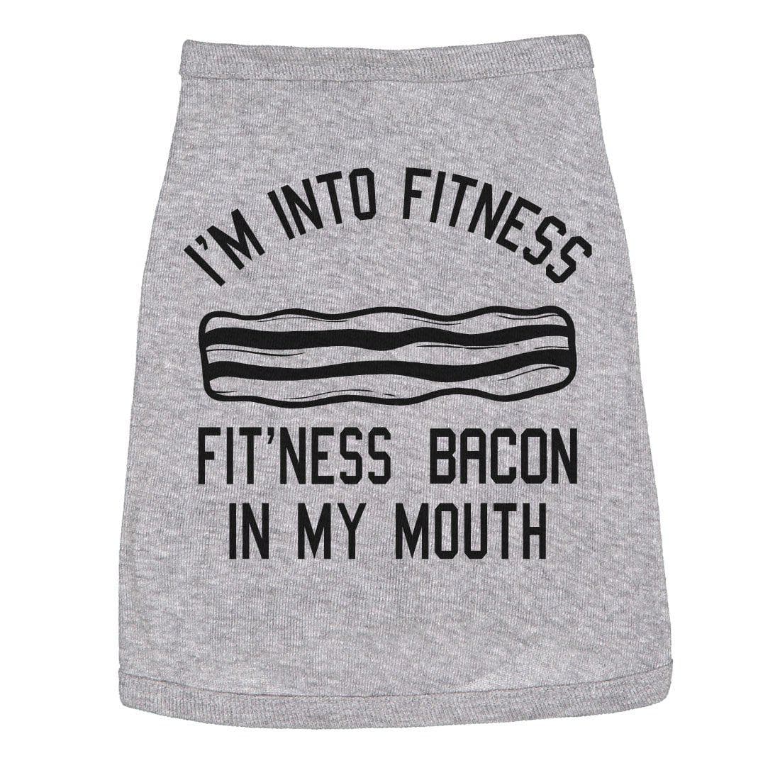 Fitness Bacon Dog Shirt - Crazy Dog T-Shirts