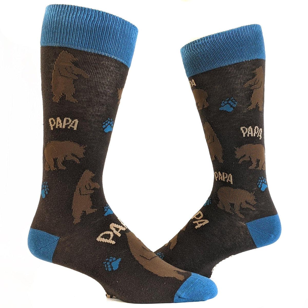 Mama and Papa Bear Sock Set Funny Mens and Womens Sock Combo For Parents  -  Crazy Dog T-Shirts