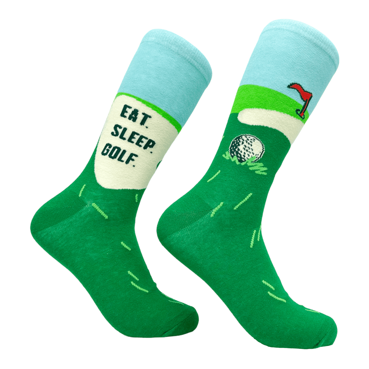 Men&#39;s Eat Sleep Golf Socks  -  Crazy Dog T-Shirts