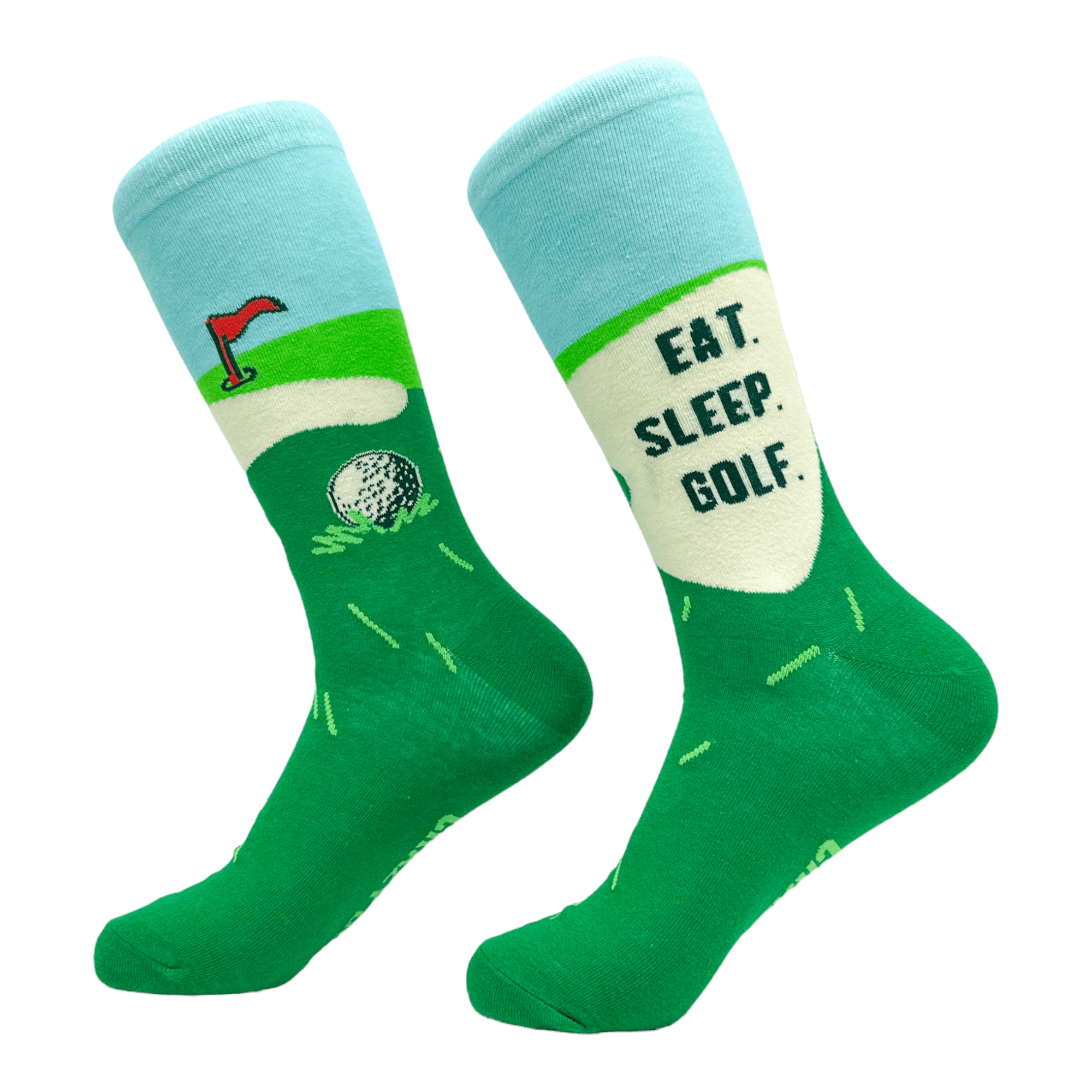 Men's Eat Sleep Golf Socks  -  Crazy Dog T-Shirts