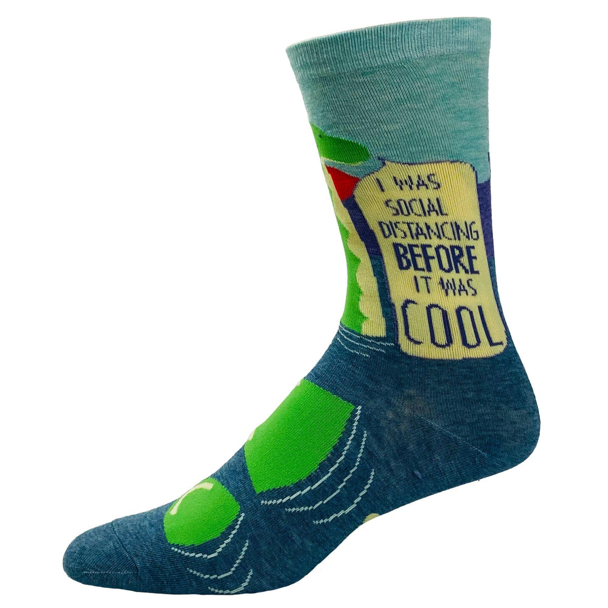 Men&#39;s I Was Social Distancing Before It Was Cool Socks - Crazy Dog T-Shirts