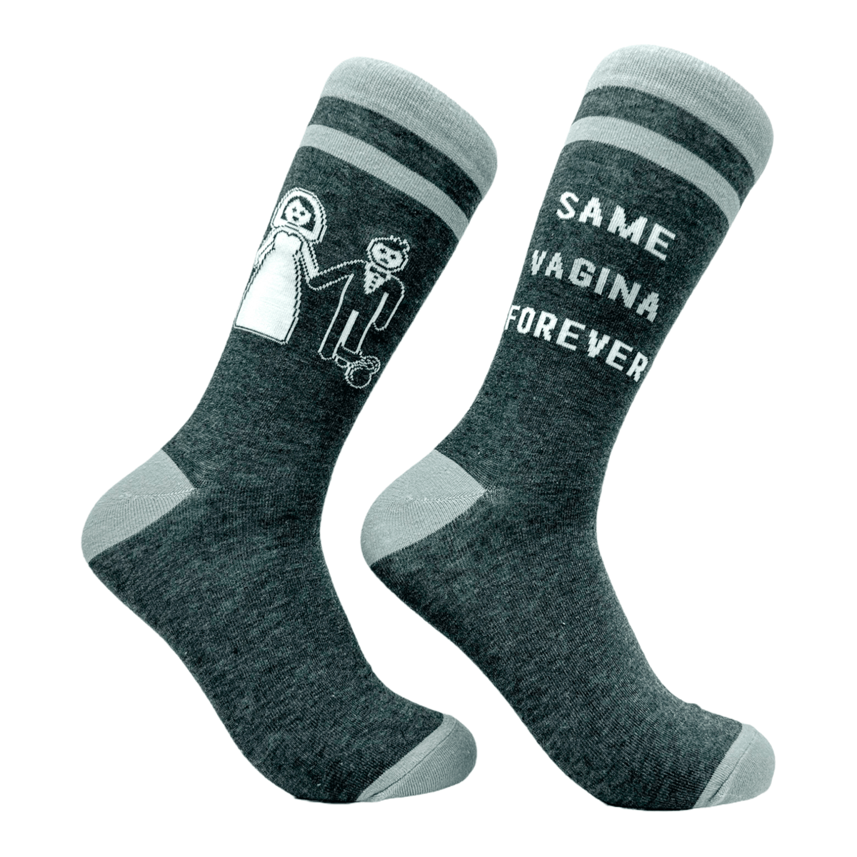 Men&#39;s Same Vagina Forever Socks  -  Crazy Dog T-Shirts