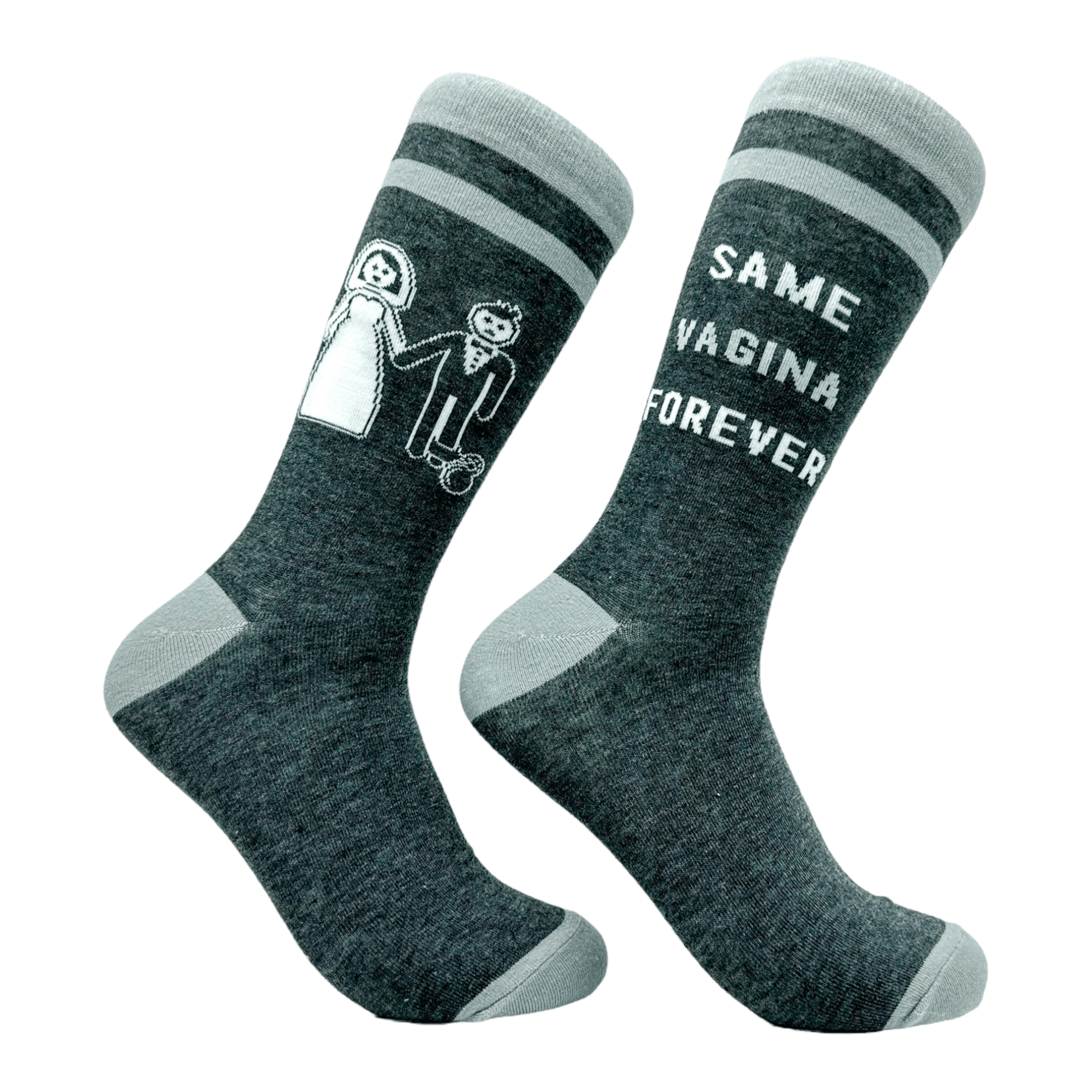 Men's Same Vagina Forever Socks  -  Crazy Dog T-Shirts