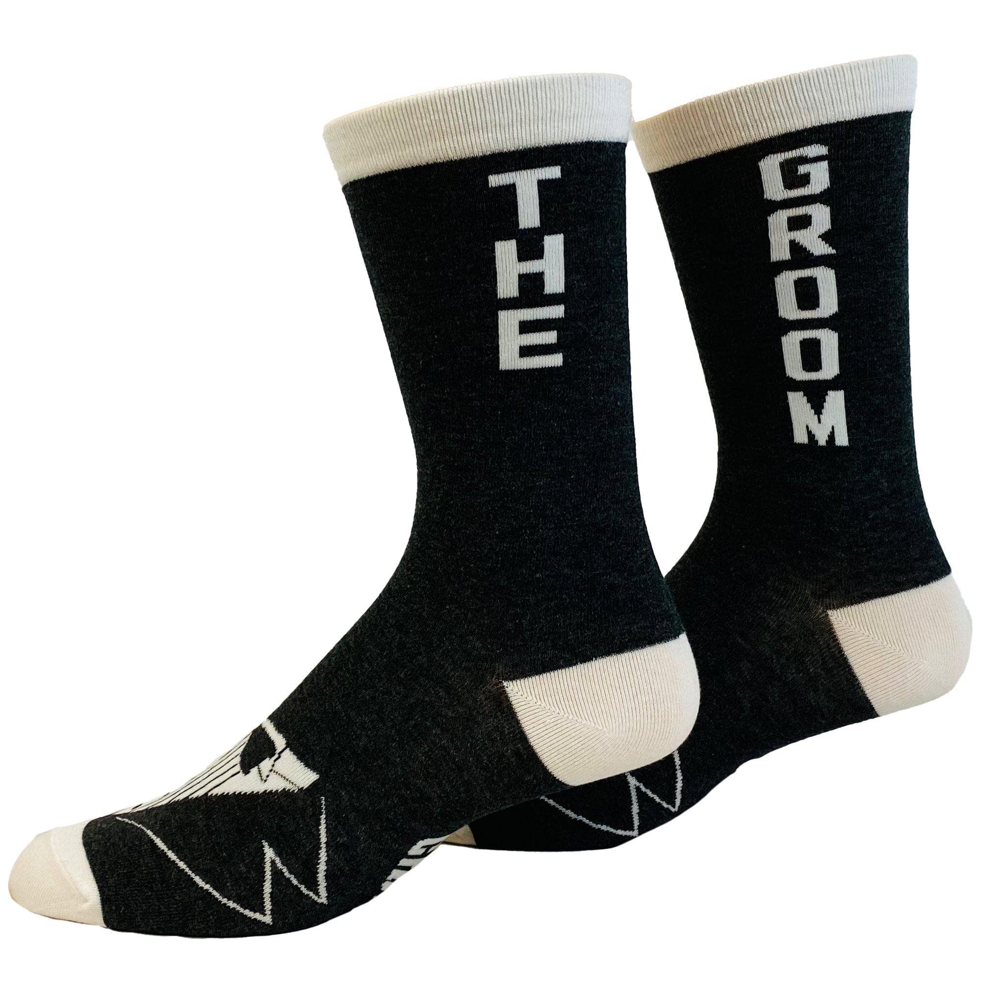 Men's The Groom Socks - Crazy Dog T-Shirts