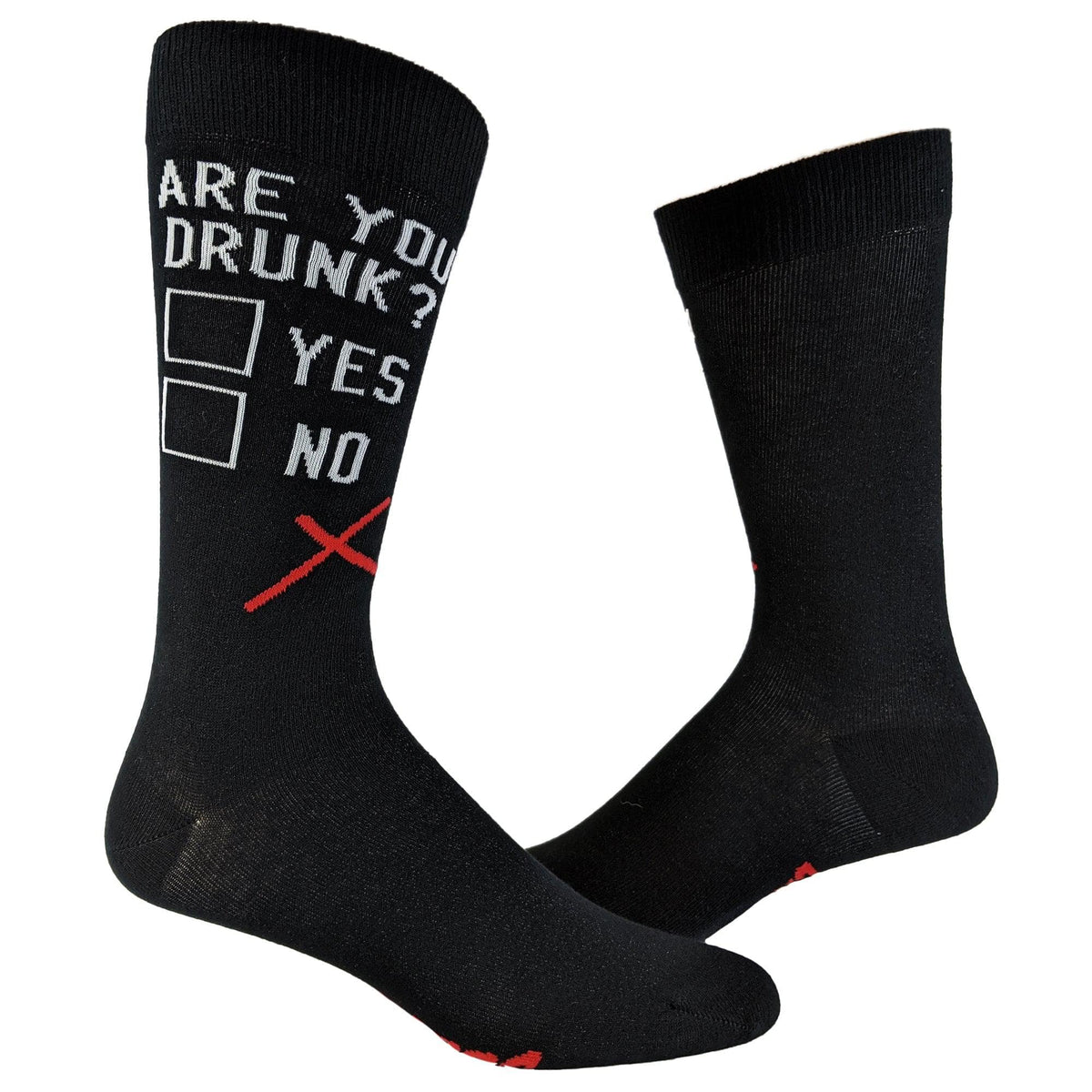 Mens Are You Drunk? Socks  -  Crazy Dog T-Shirts