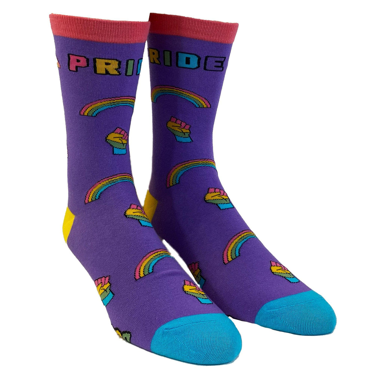 Mens Gay Pride Socks  -  Crazy Dog T-Shirts