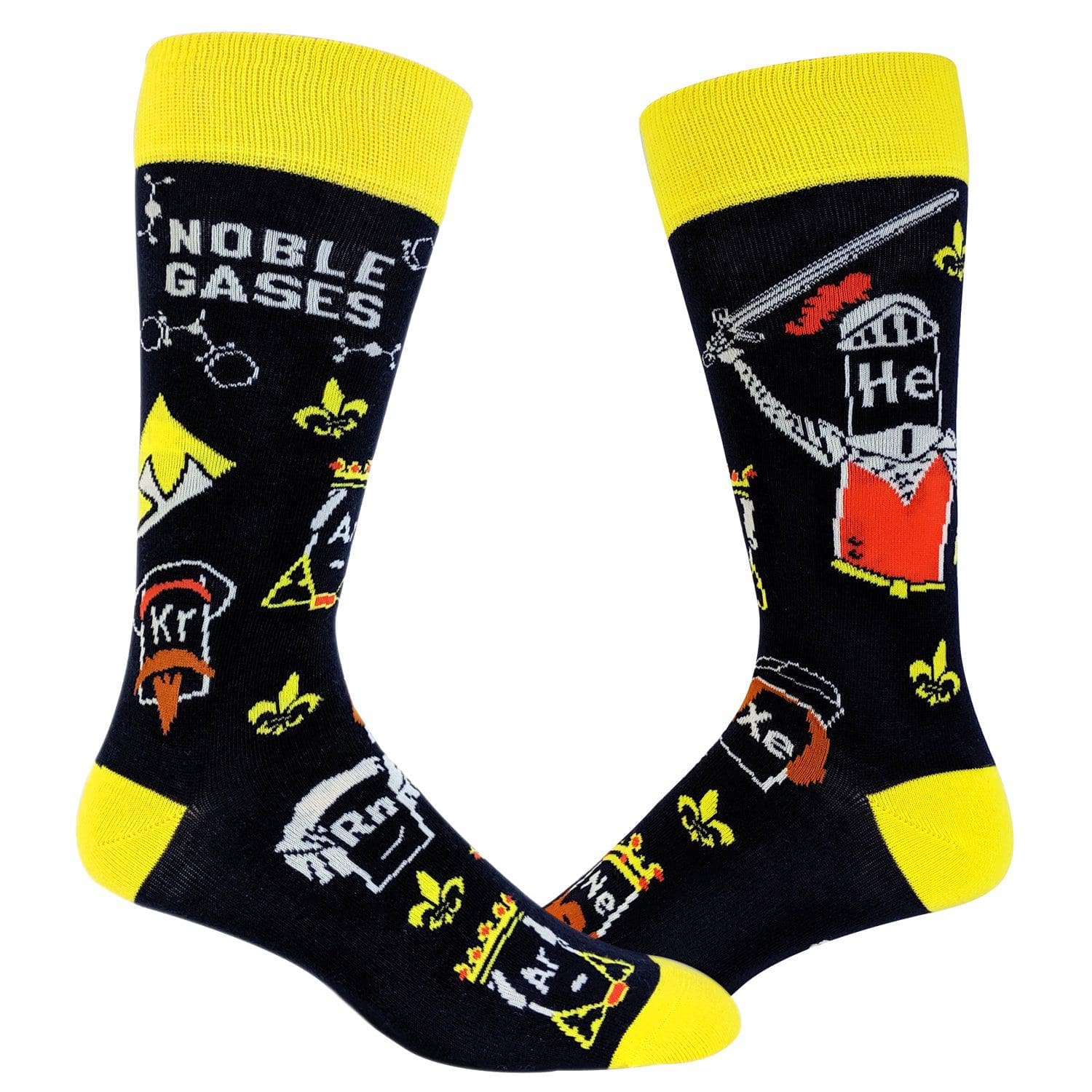 Mens Noble Gases Socks  -  Crazy Dog T-Shirts
