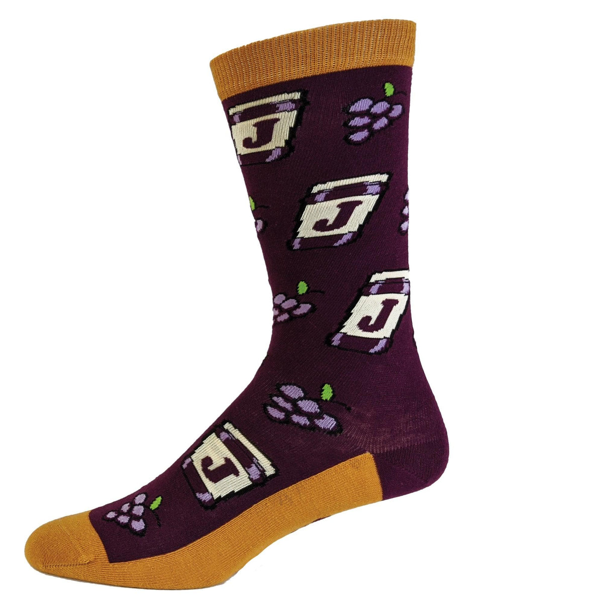 Mens Peanut Butter And Jelly Socks  -  Crazy Dog T-Shirts