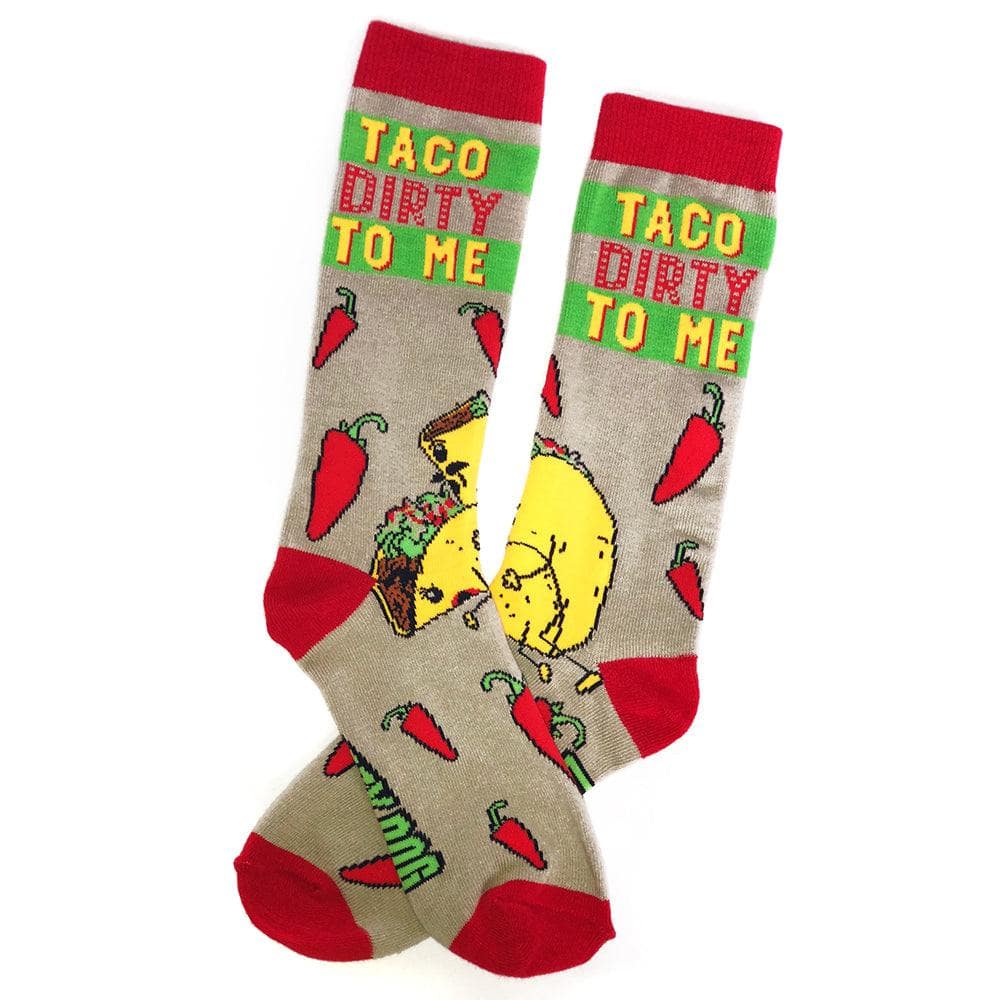 Mens Taco Dirty To Me Socks  -  Crazy Dog T-Shirts
