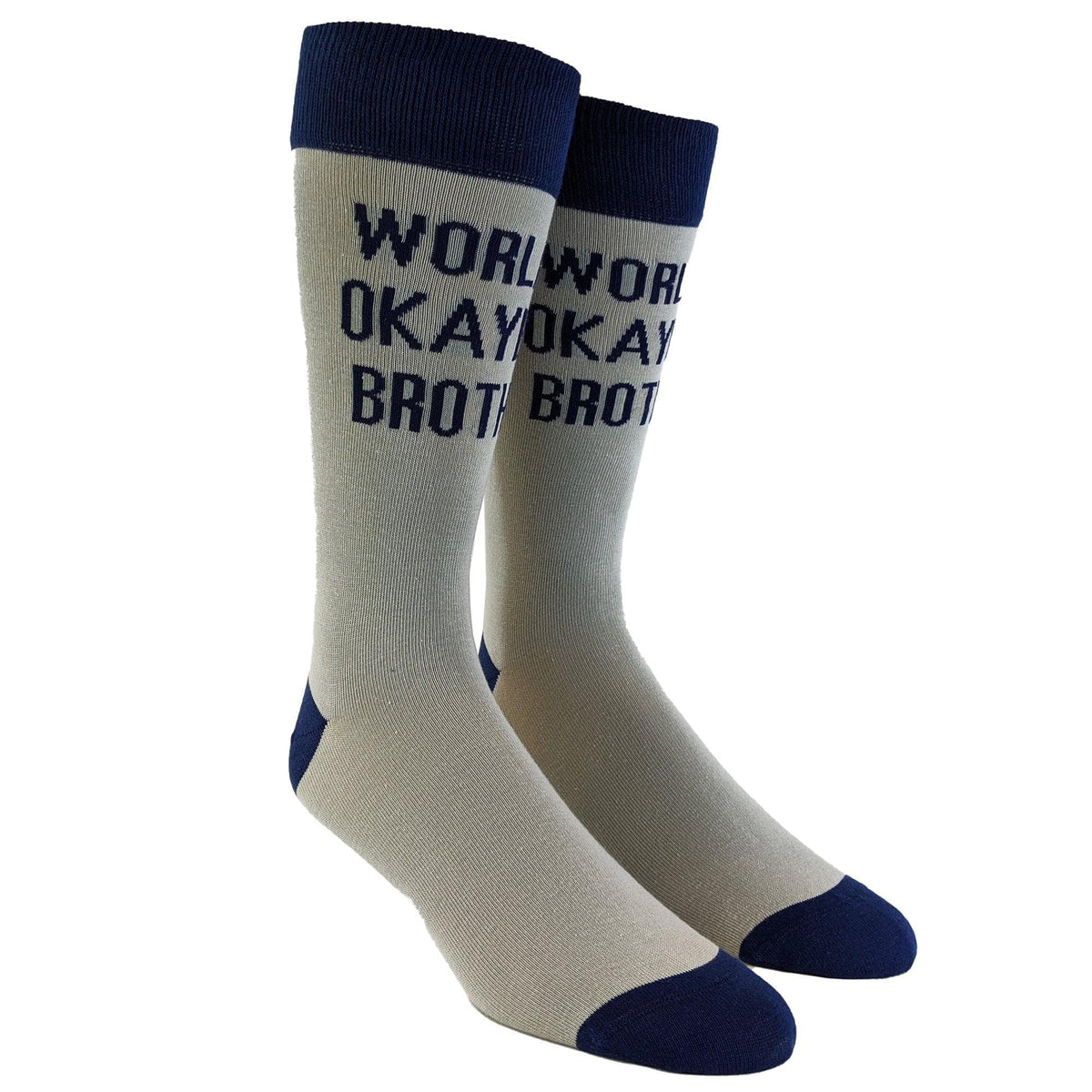 Mens World&#39;s Okayest Brother Socks  -  Crazy Dog T-Shirts