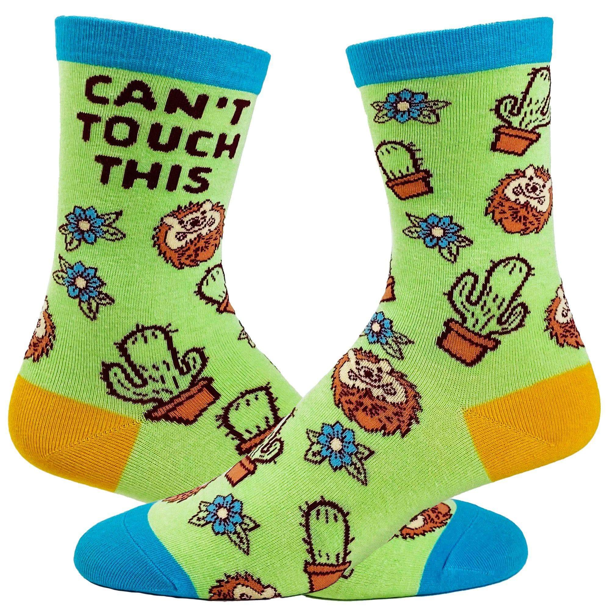 Women's Can't Touch This Socks - Crazy Dog T-Shirts