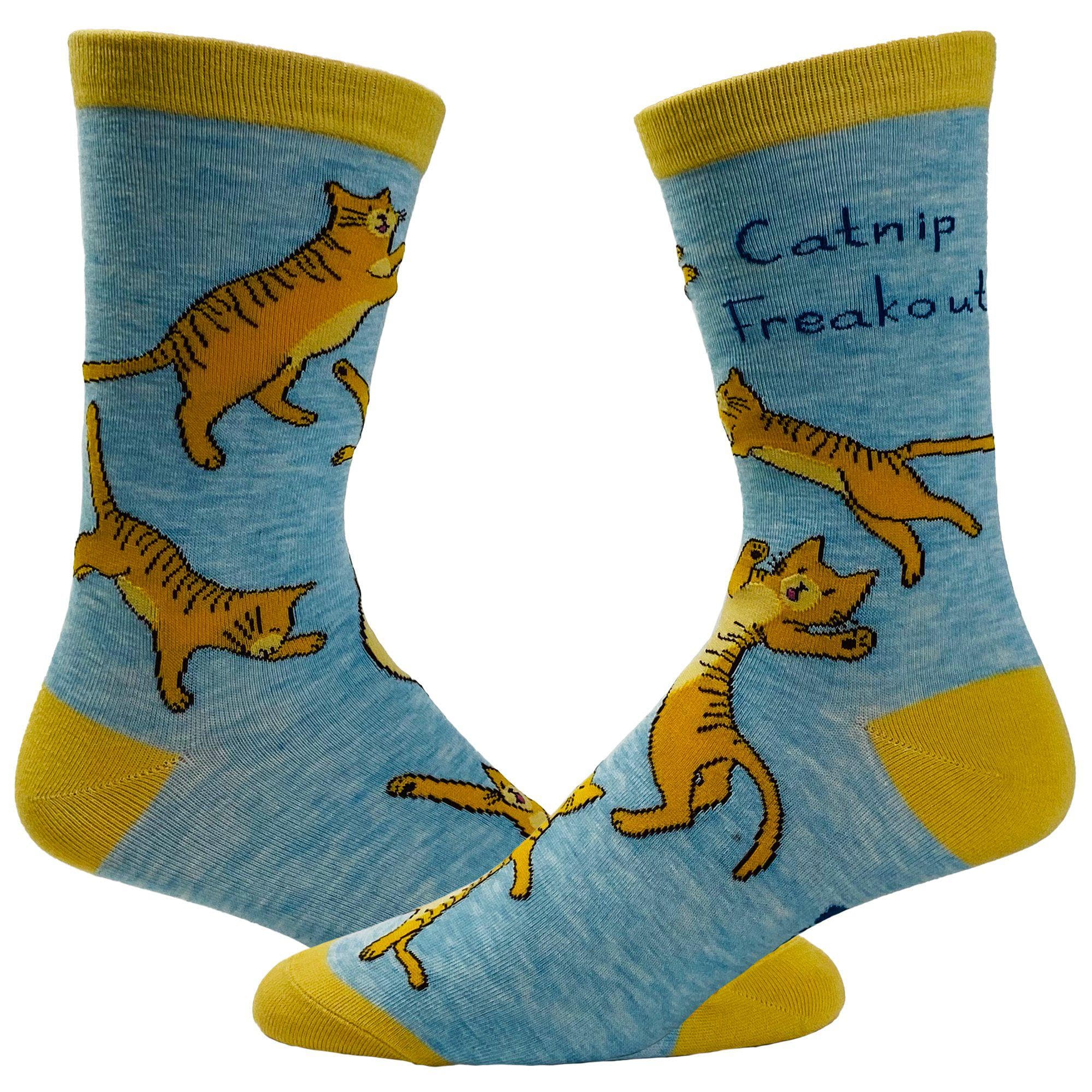 Women's Catnip Freakout Socks - Crazy Dog T-Shirts