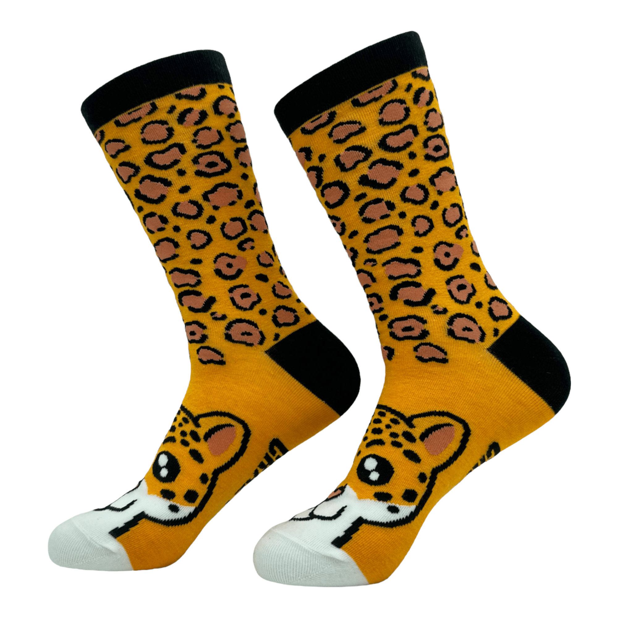 Women's Cheetah Socks  -  Crazy Dog T-Shirts