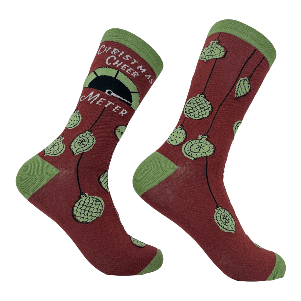 Women&#39;s Christmas Cheer Meter Socks  -  Crazy Dog T-Shirts