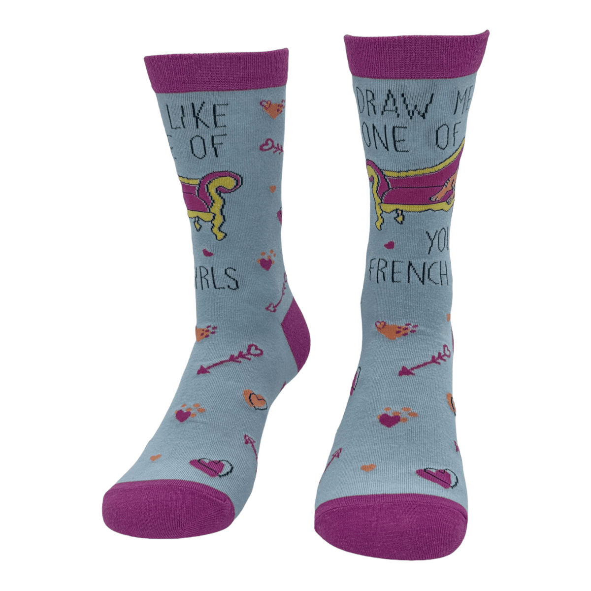 Women&#39;s Draw Me Like One Of Your French Girls Socks  -  Crazy Dog T-Shirts