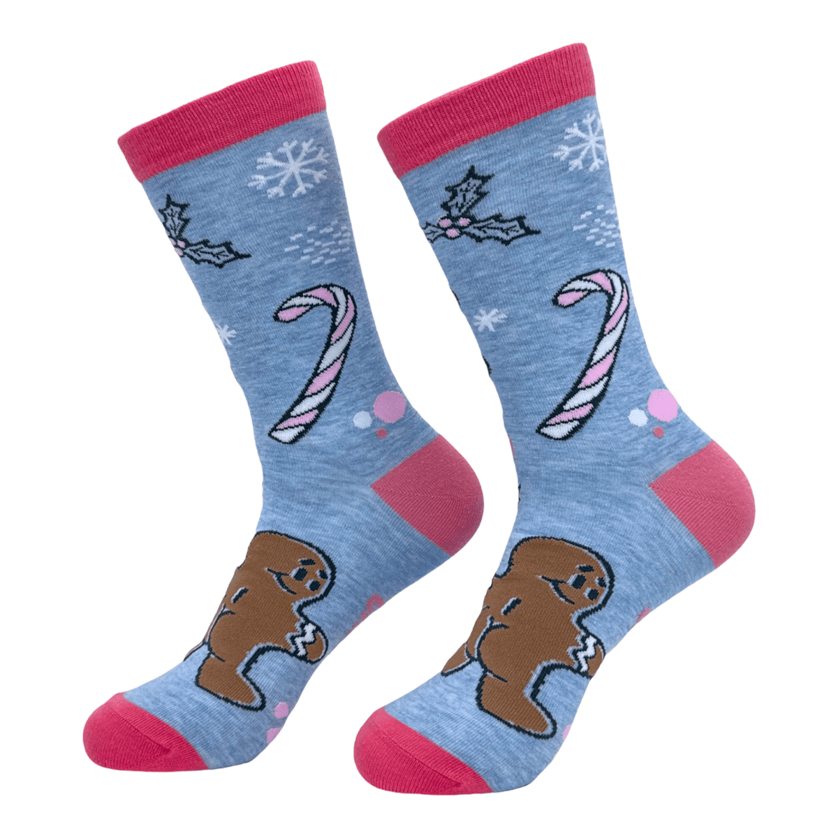 Women&#39;s Gingerbread Man Butt Socks  -  Crazy Dog T-Shirts