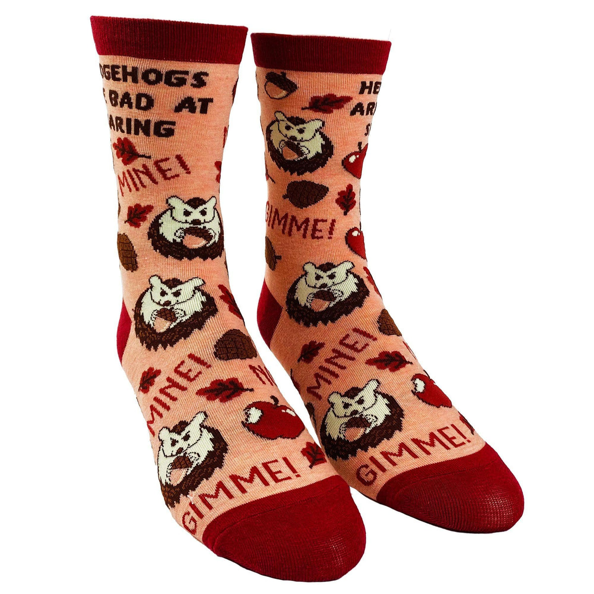Women&#39;s Hedgehogs Are Bad At Sharing Socks - Crazy Dog T-Shirts