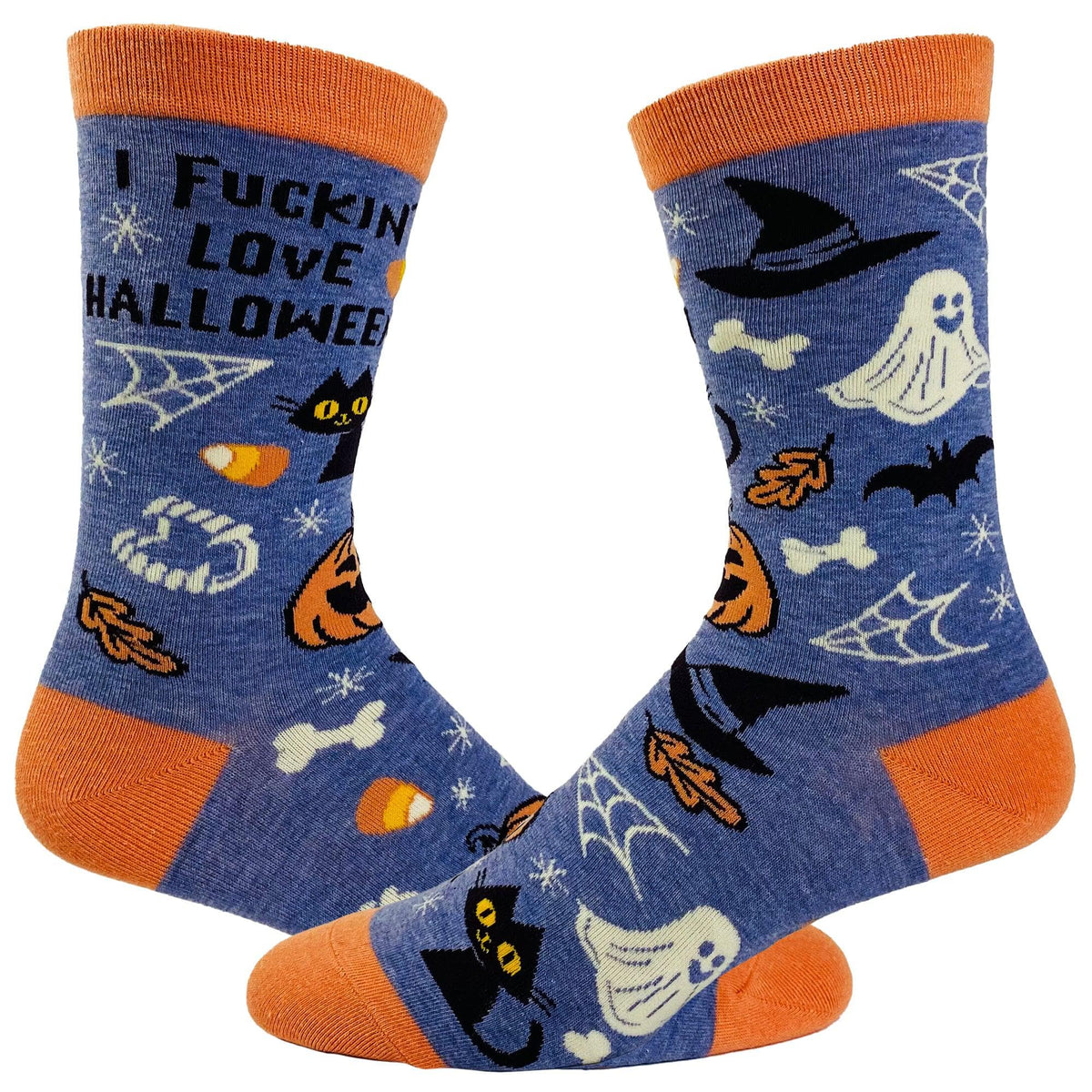 Women&#39;s I Fucking Love Halloween Socks  -  Crazy Dog T-Shirts