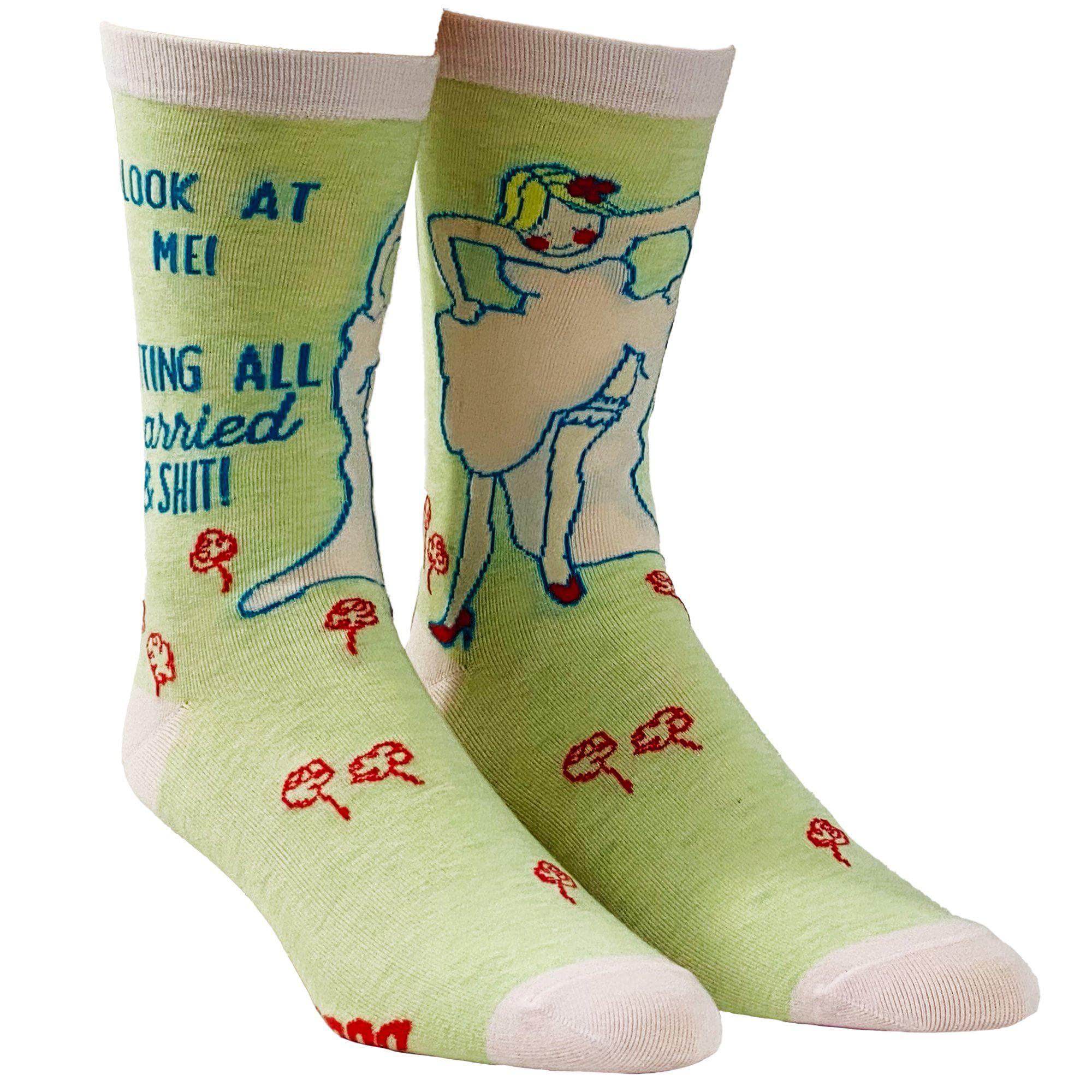 Women's Look At Me Getting All Married Socks - Crazy Dog T-Shirts
